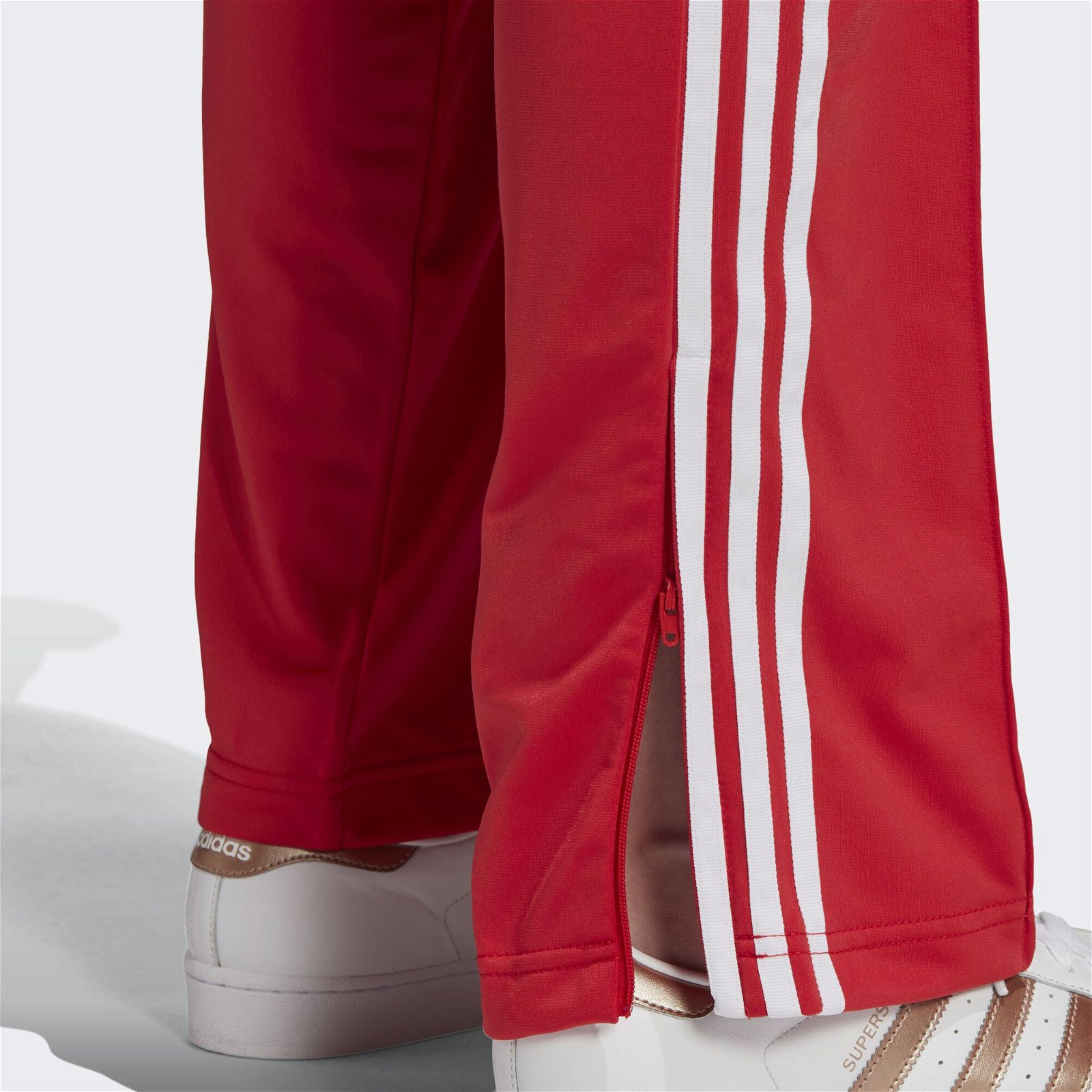 adidas Women's Firebird Tracksuit Bottoms - Red - ViaductClothing - -