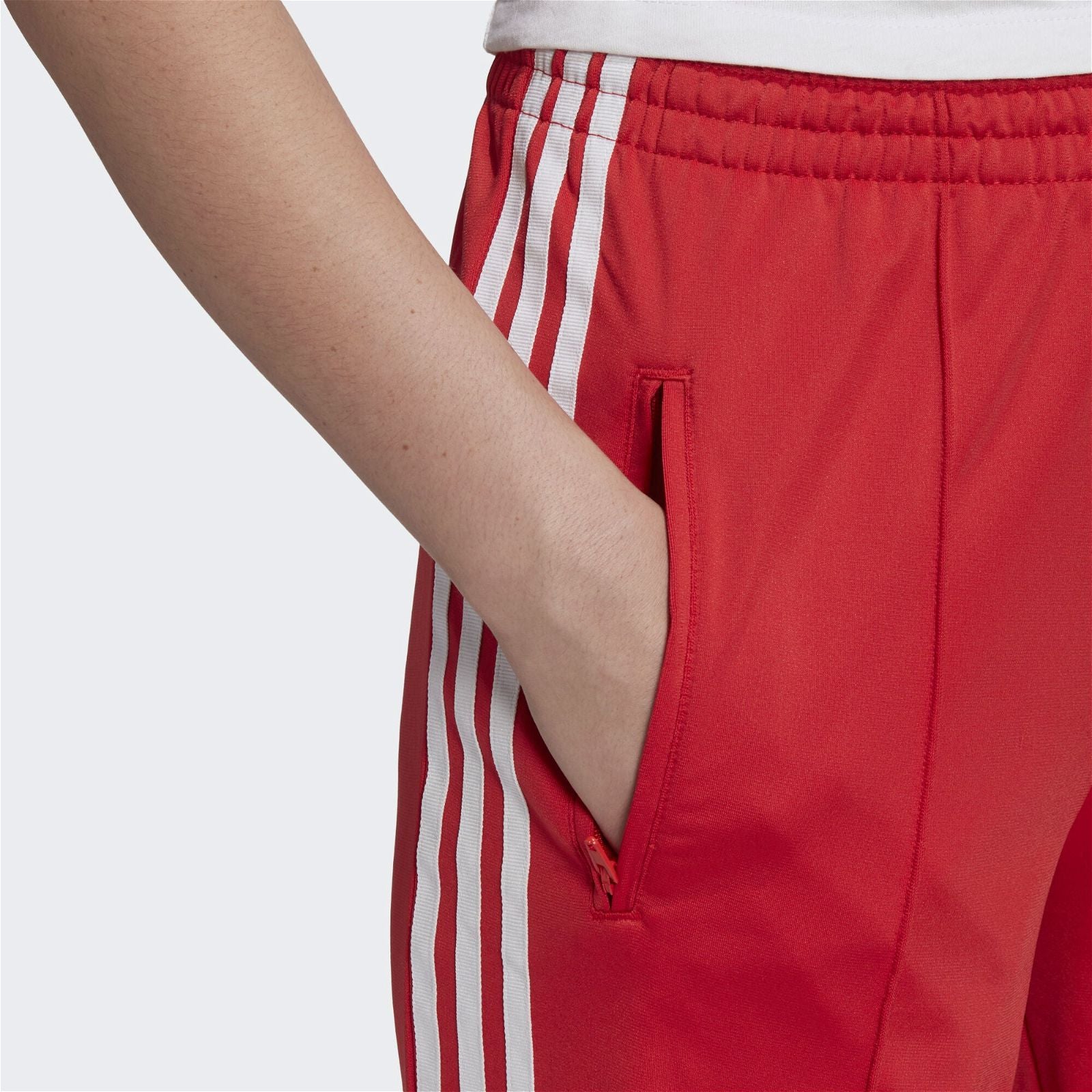 adidas Women's Firebird Tracksuit Bottoms - Red - ViaductClothing - -