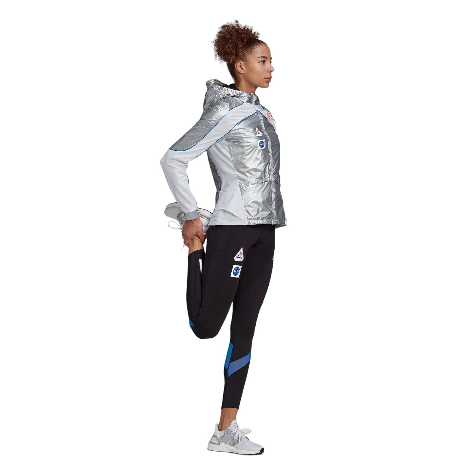 adidas Women's Marathon Space Race NASA Jacket - Silver - ViaductClothing - -