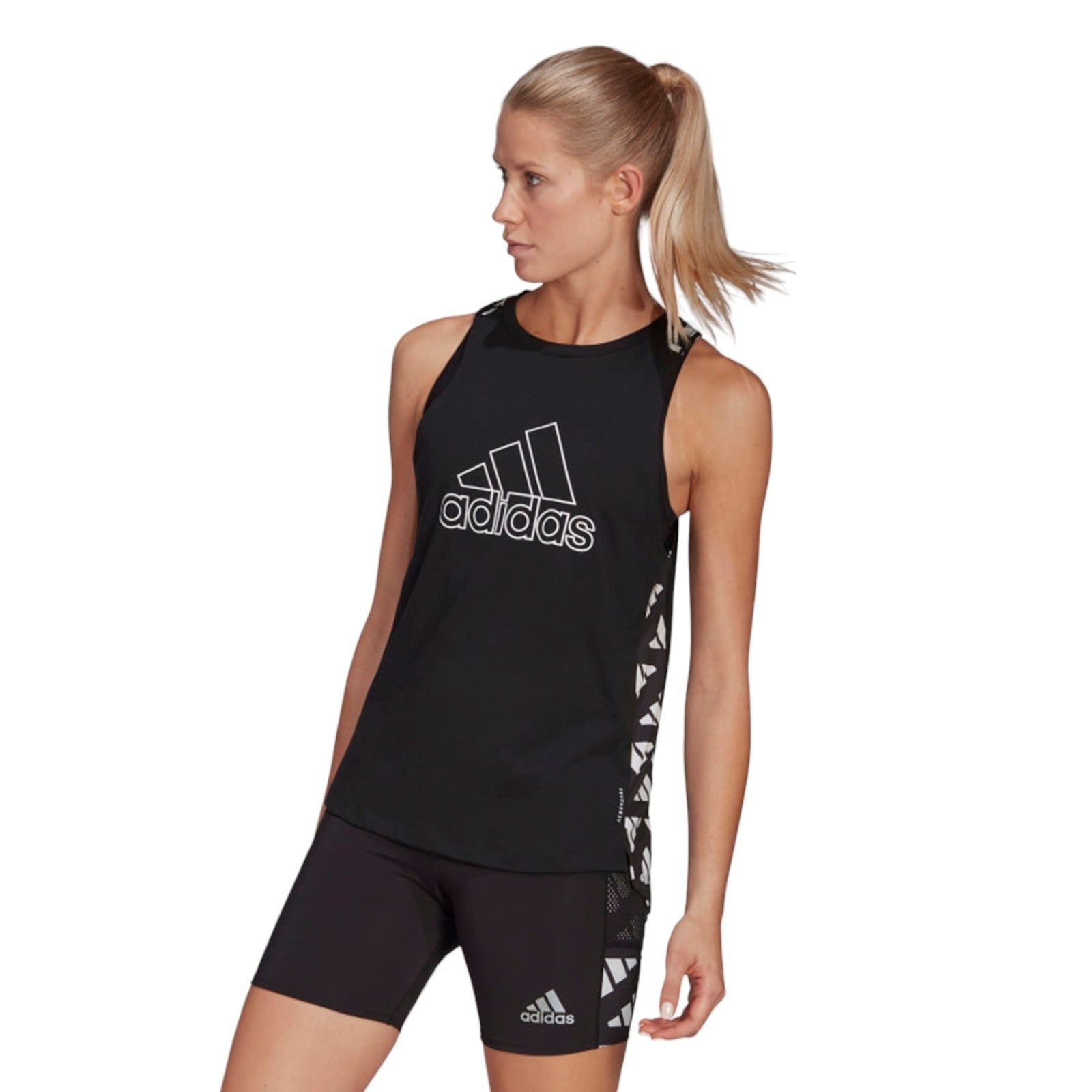adidas Women's Own The Run Celebration Tank Top - Black - ViaductClothing - -