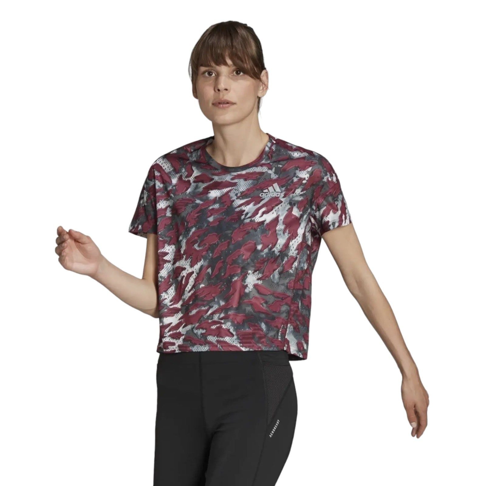 adidas Women's Primeblue Fast Graphic Tee - Multi - ViaductClothing - -