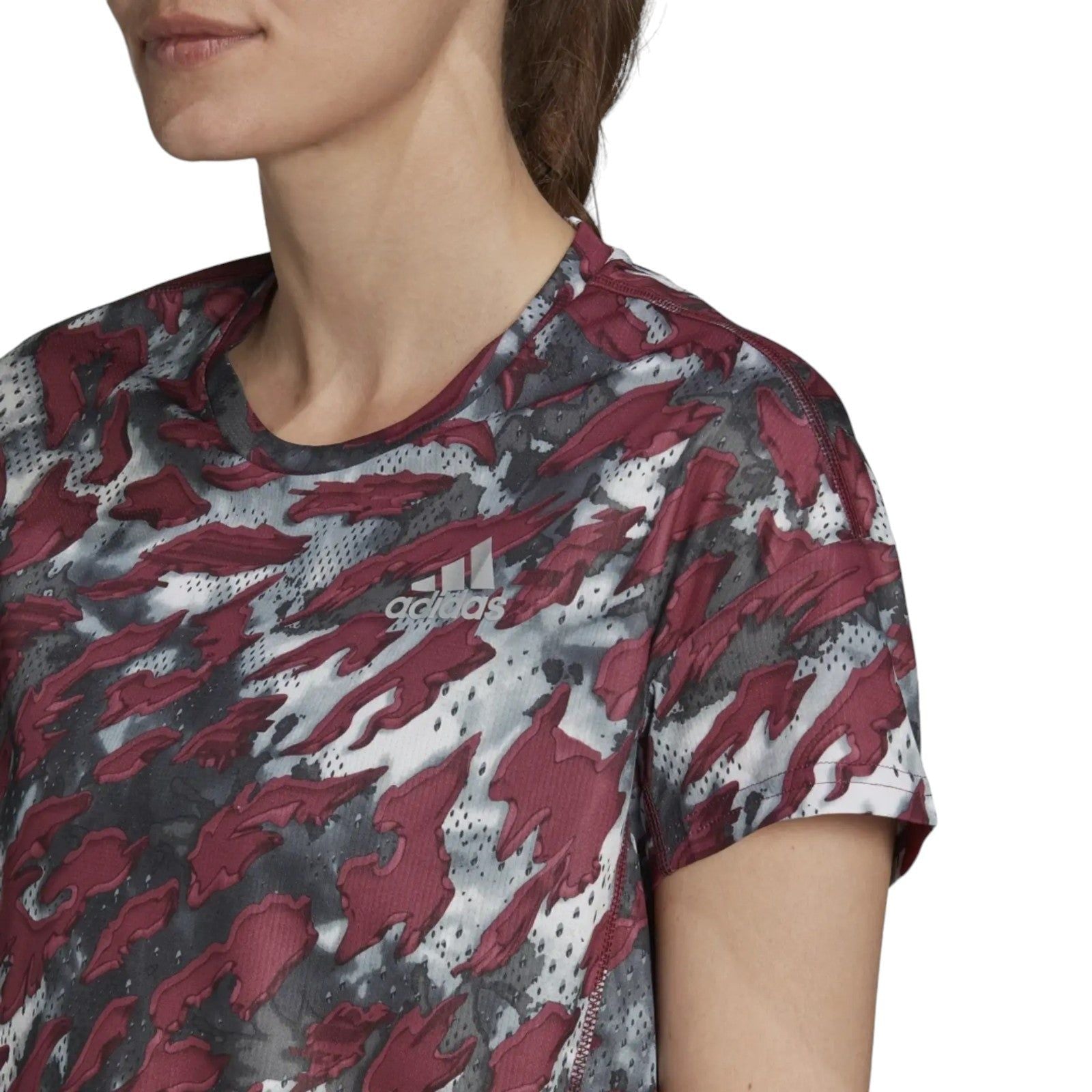 adidas Women's Primeblue Fast Graphic Tee - Multi - ViaductClothing - -