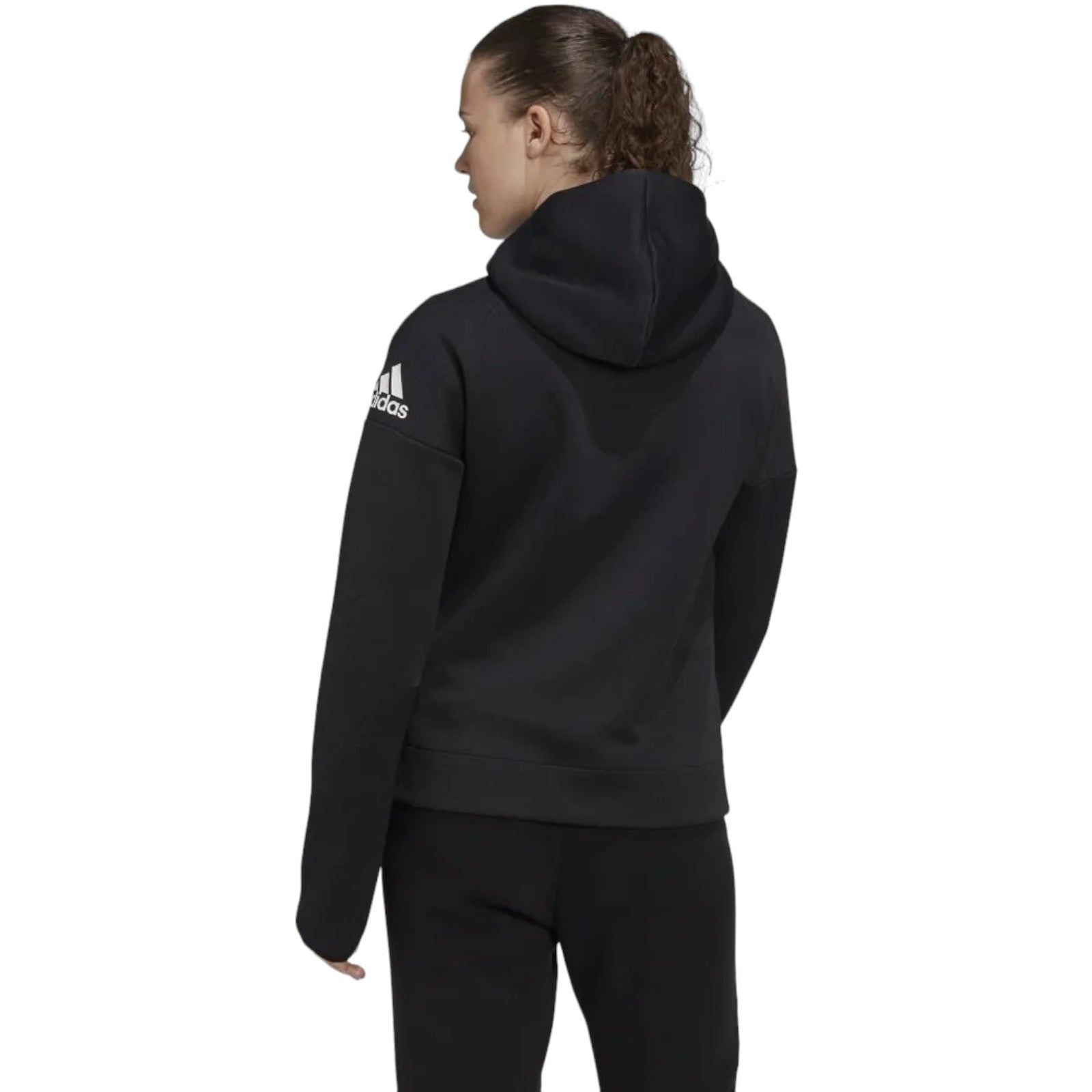 adidas Women's Z.N.E. Hoodie Fast Release Zipper - Black - ViaductClothing - -
