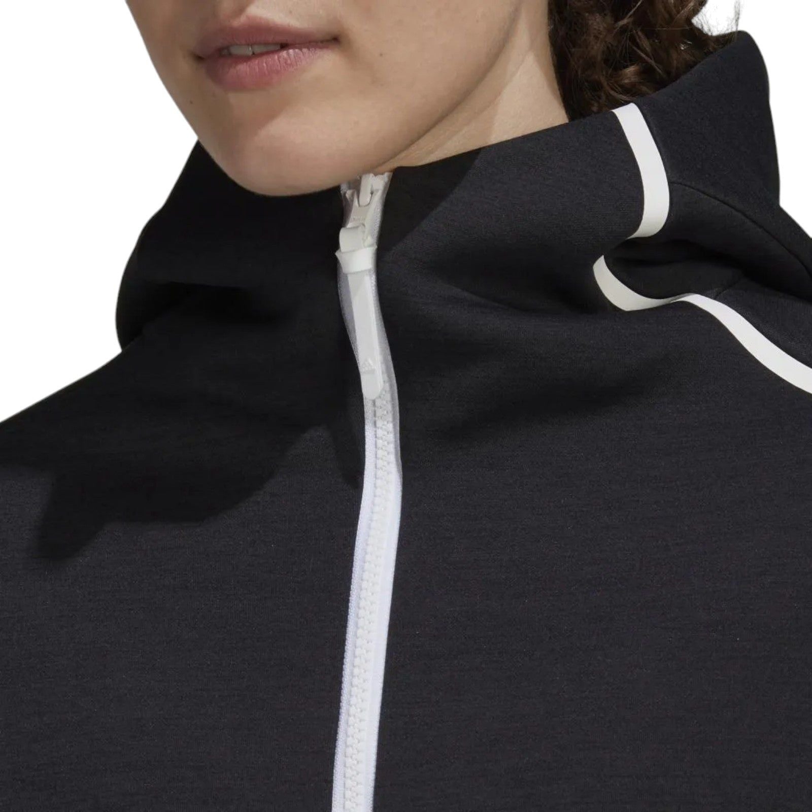 adidas Women's Z.N.E. Hoodie Fast Release Zipper - Black - ViaductClothing - -