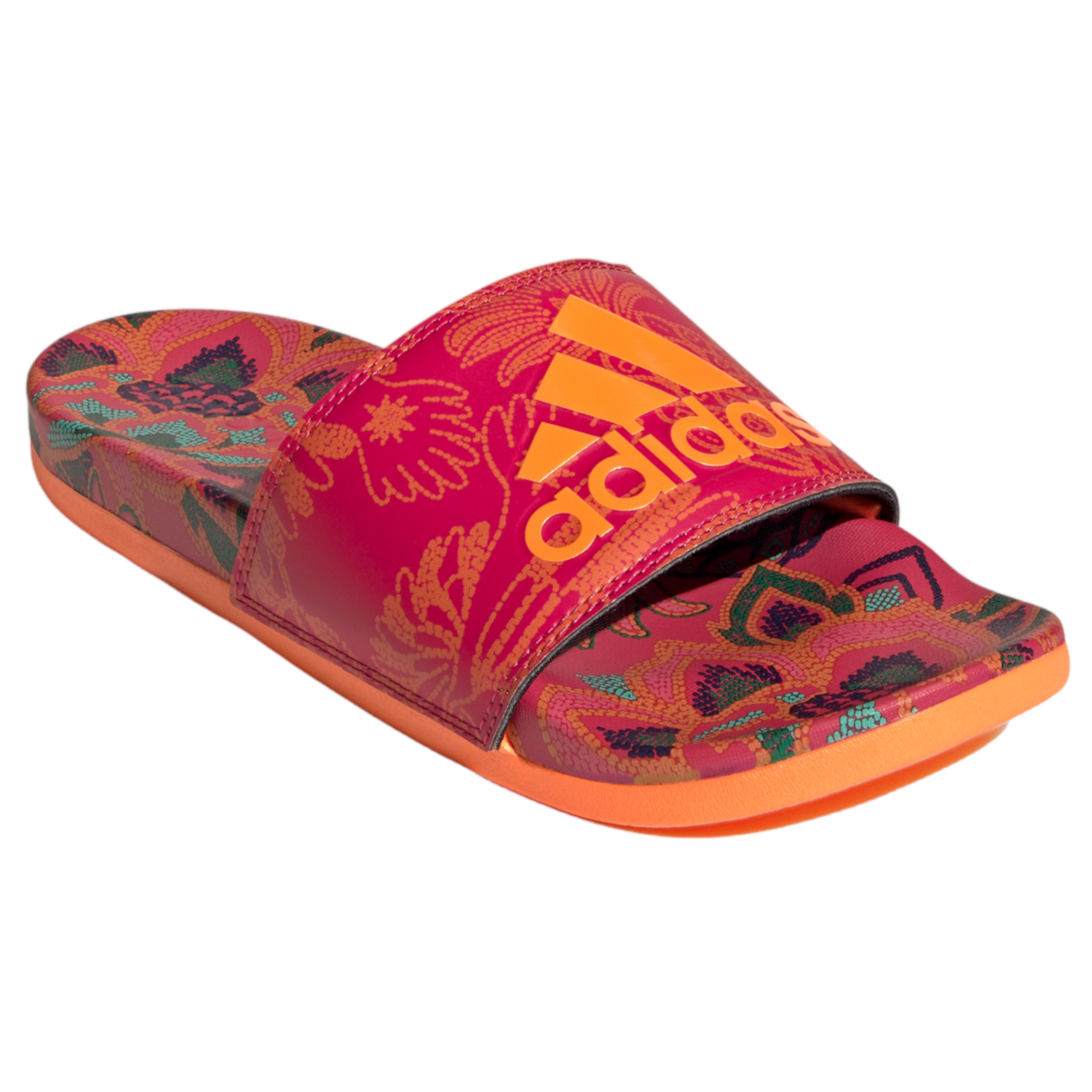 adidas Womens Adilette Comfort Sandals - Orange - ViaductClothing - -
