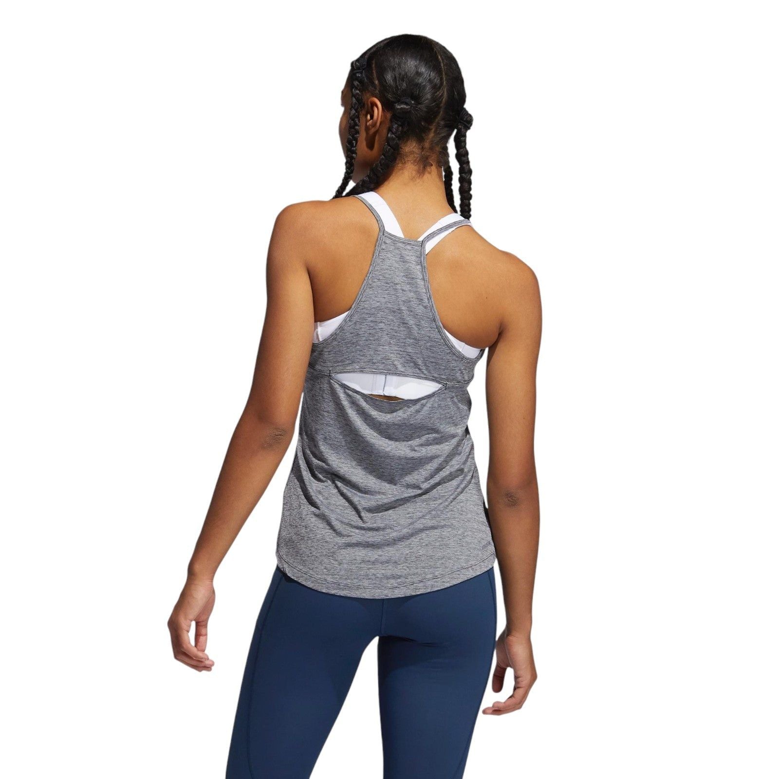 adidas Womens Performance Tank Top - Grey - ViaductClothing - -