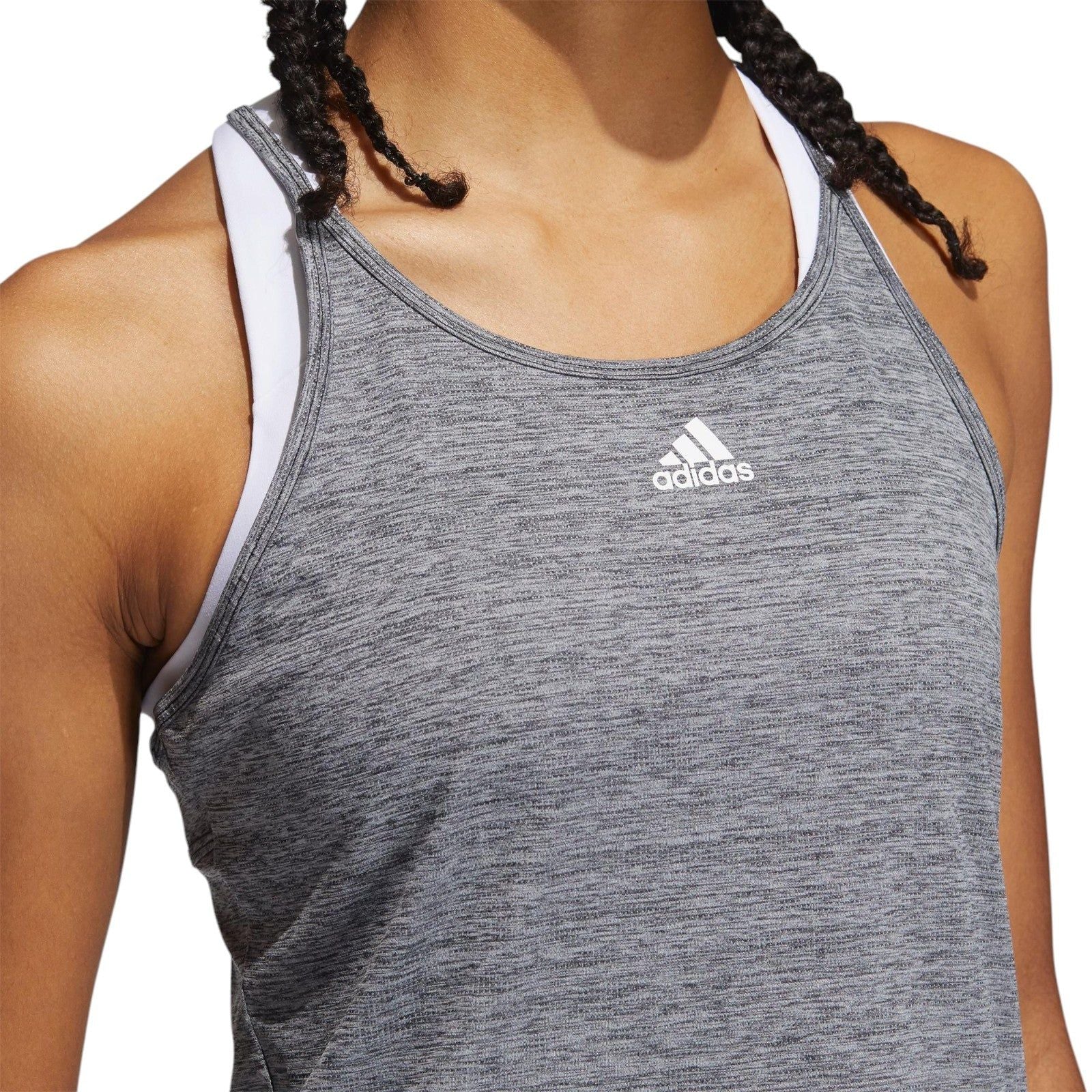 adidas Womens Performance Tank Top - Grey - ViaductClothing - -