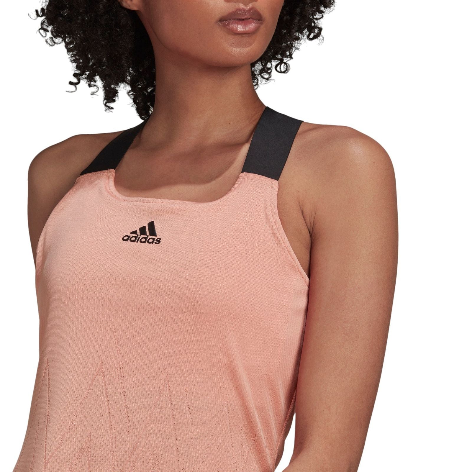 adidas Womens Primeblue AeroKnit Y-Tank Top - Pink - ViaductClothing - -