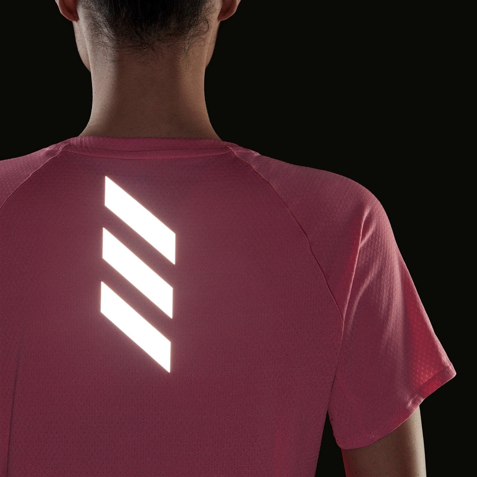 adidas Womens Runner Short Sleeve T-shirt - Pink - ViaductClothing - -