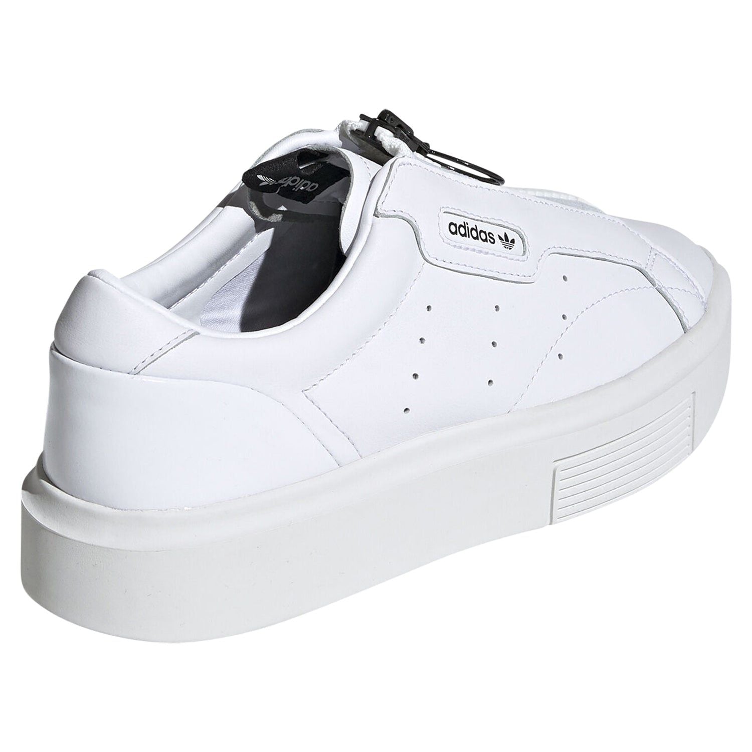 adidas Womens Sleek Super Zip Shoes - White - ViaductClothing - -