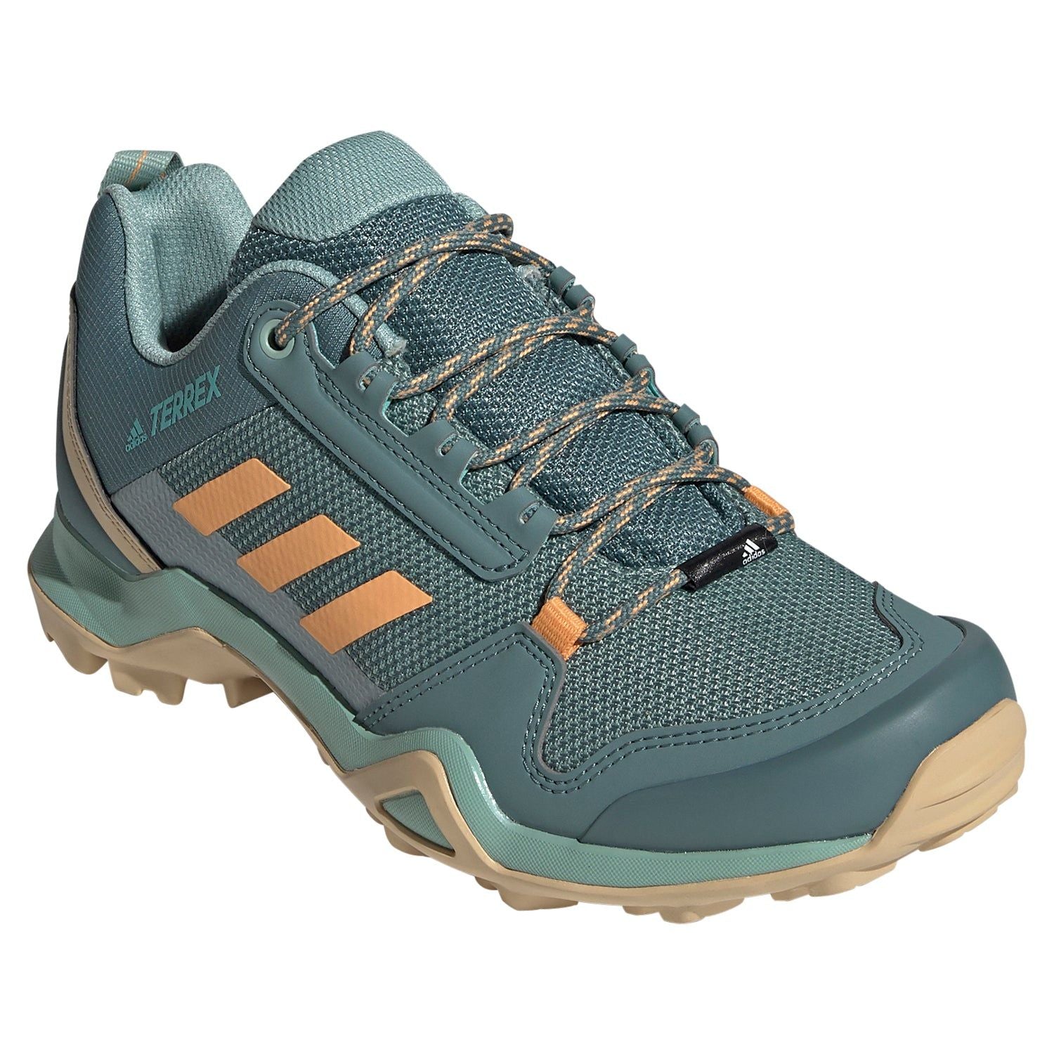 adidas Womens Terrex AX3 Hiking Shoes - Green - ViaductClothing - -