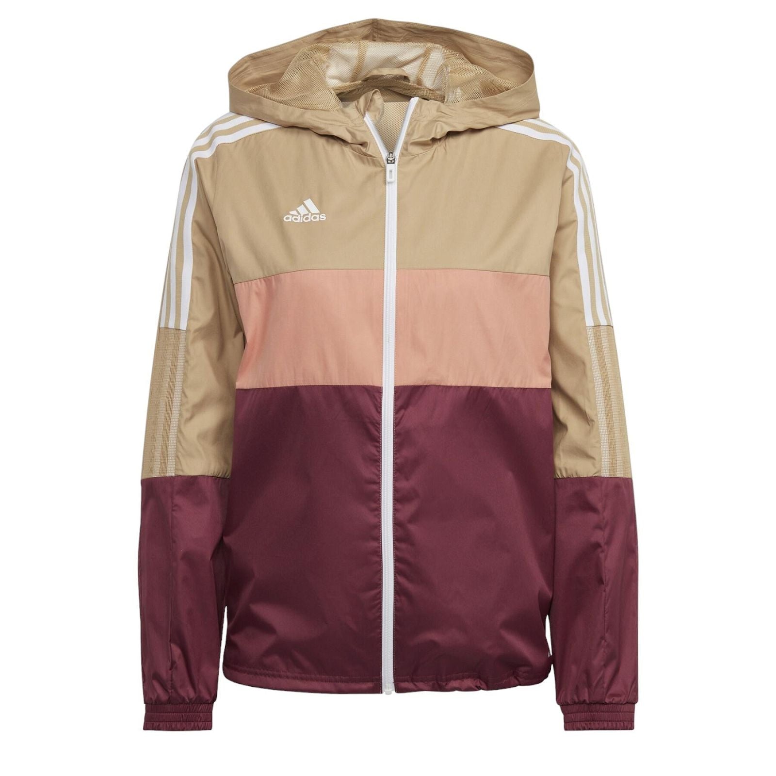 adidas Womens Tiro Winterized Windbreaker - Beige - ViaductClothing - -