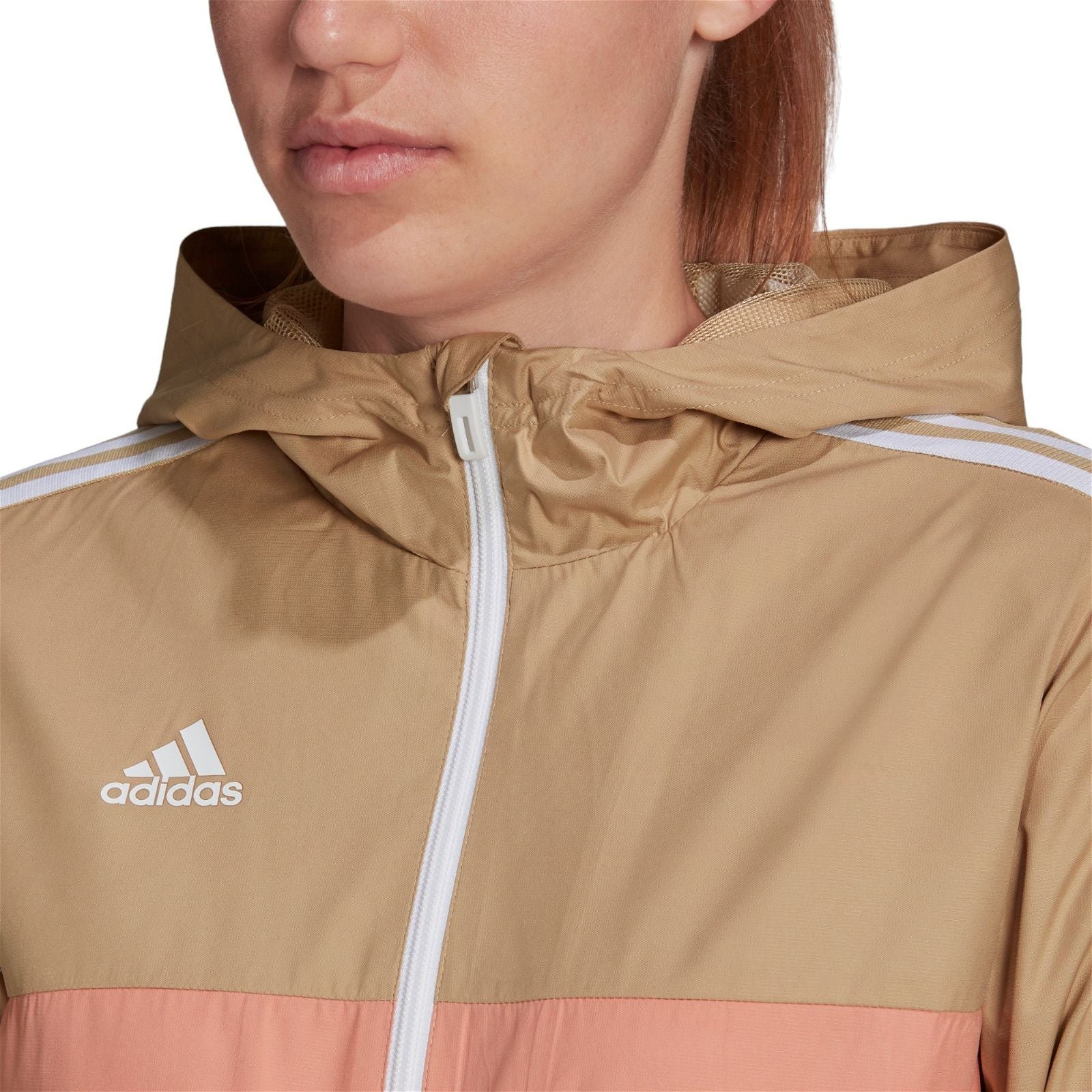 adidas Womens Tiro Winterized Windbreaker - Beige - ViaductClothing - -