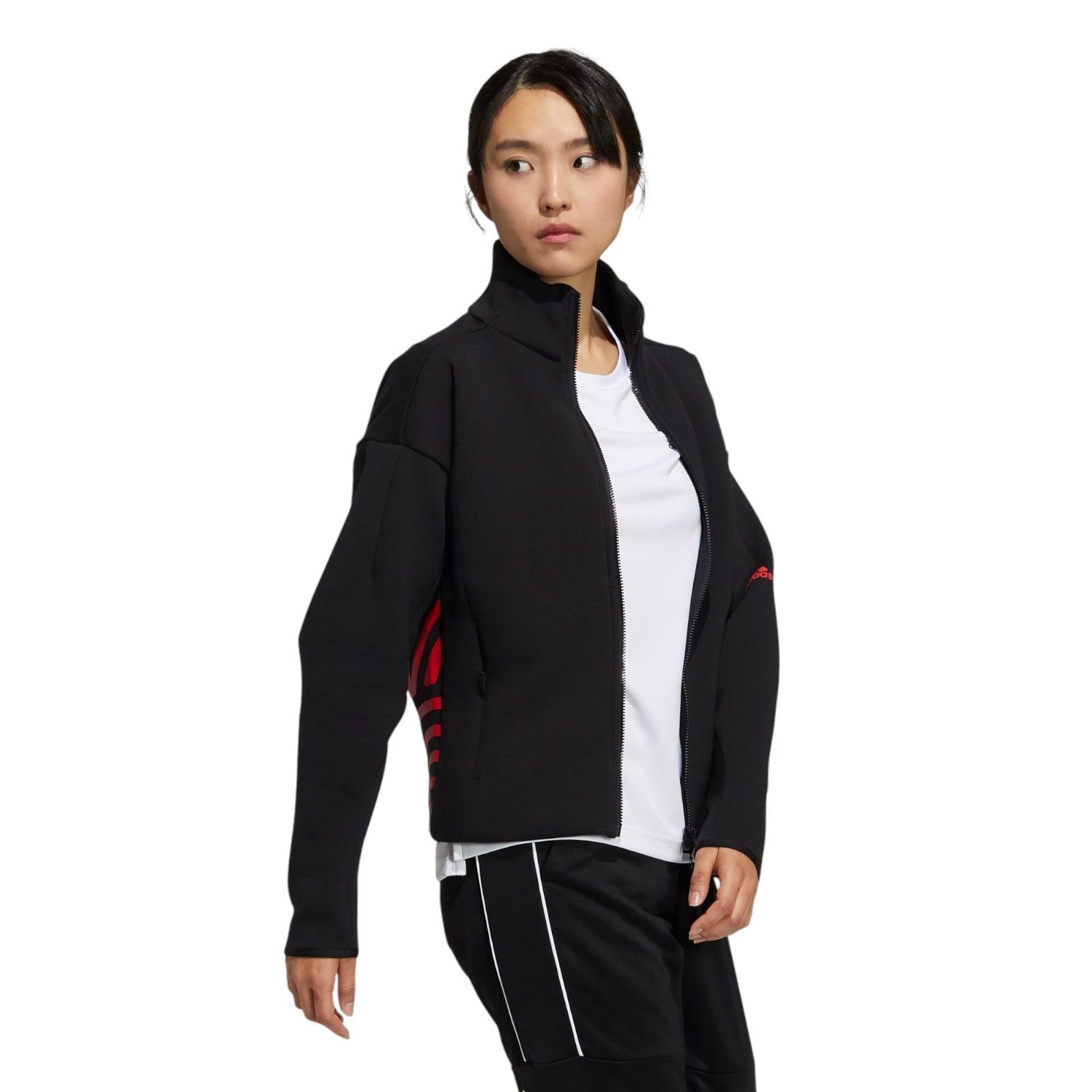 adidas Womens Tokyo Pack Z.N.E. Track Top - Black - ViaductClothing - -
