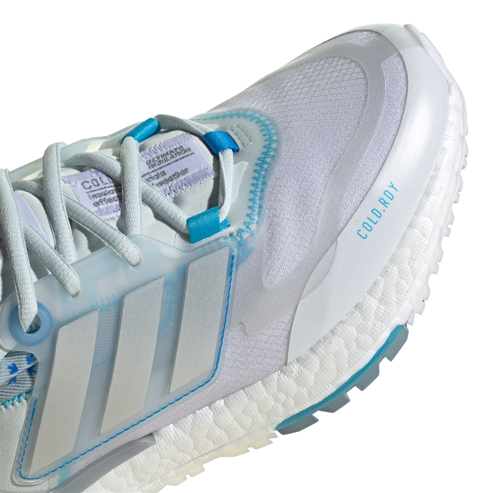 adidas Womens Ultra Boost 22 Cold.RDY Trainers - Blue Tint Silver Metallic - ViaductClothing - -