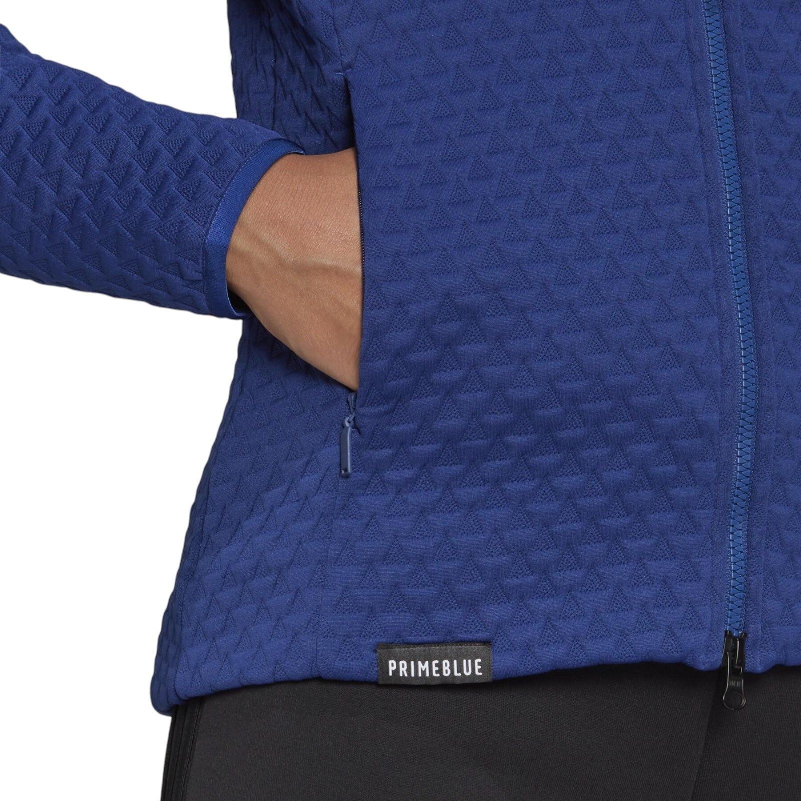 adidas Womens Z.N.E. Full Zip Hoodie - Victory Blue - ViaductClothing - -