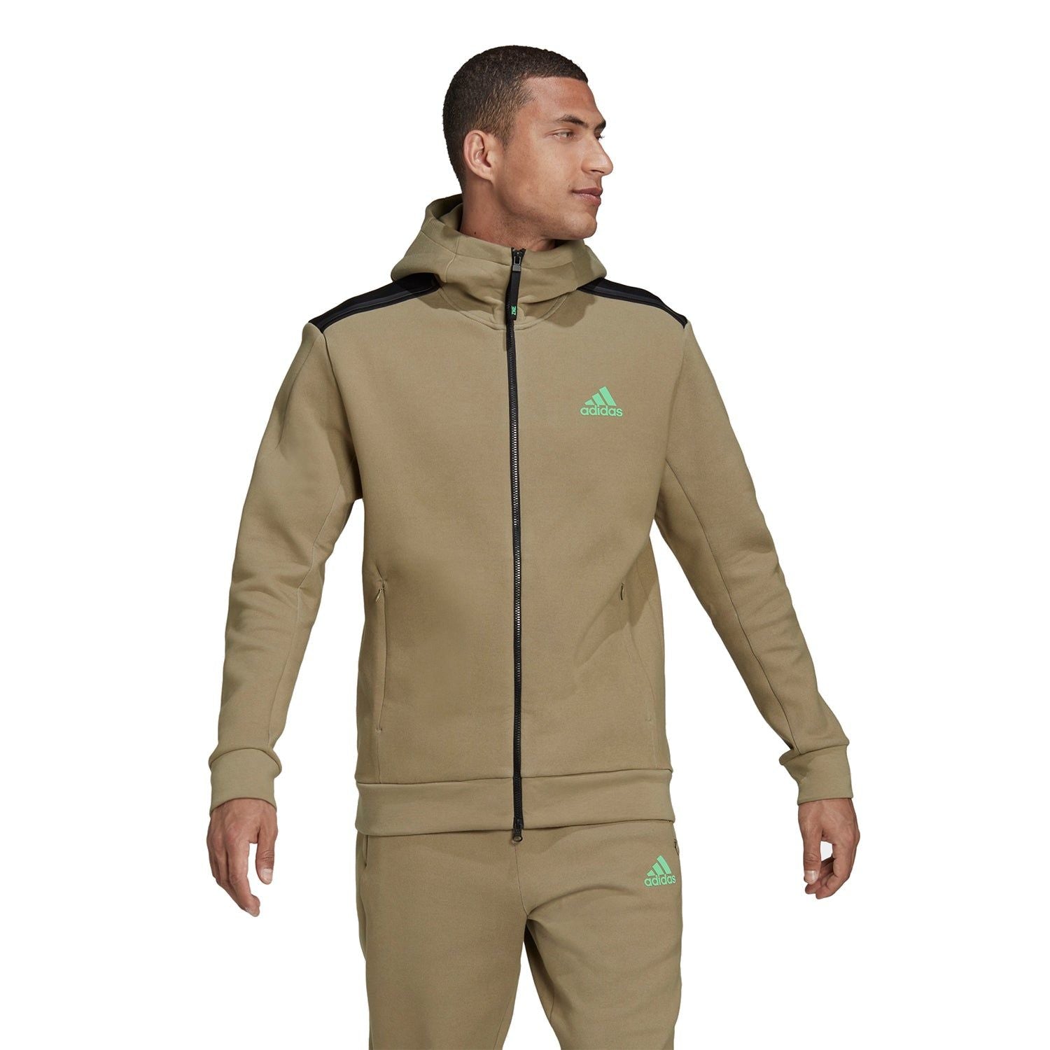 adidas Z.N.E. Sportswear Hoodie - Orbit Green - ViaductClothing - -