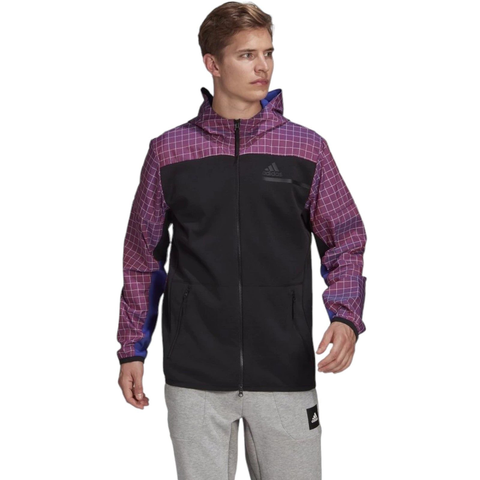 adidas Z.N.E. Sportswear Primeblue Hoodie - Black - ViaductClothing - -