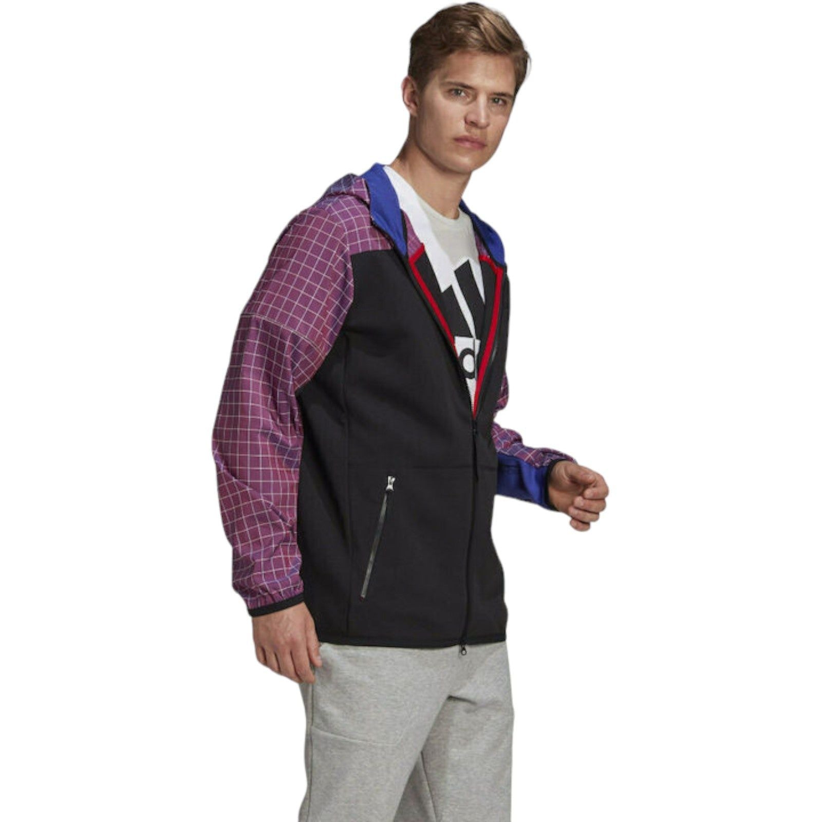 adidas Z.N.E. Sportswear Primeblue Hoodie - Black - ViaductClothing - -