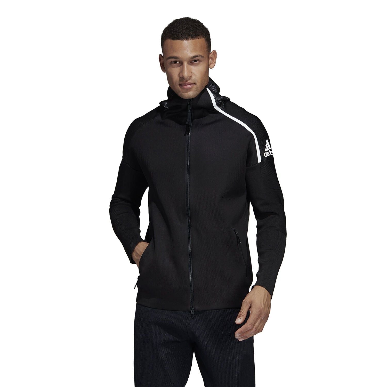 adidas Z.N.E Primeknit Hoodie - Black - ViaductClothing - -