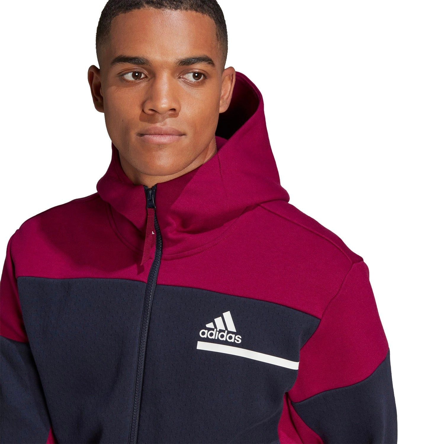 adidas ZNE Full-Zip Hoodie - Navy - ViaductClothing - -