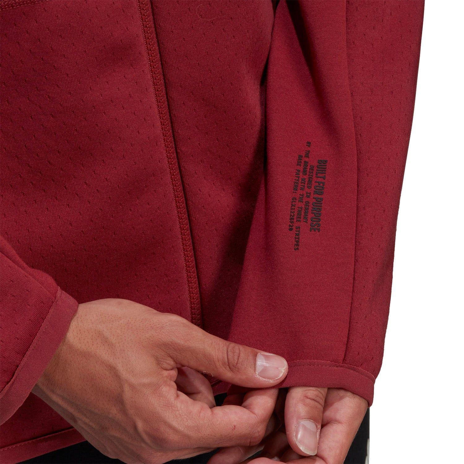 adidas ZNE Full-Zip Hoodie - Red - ViaductClothing - -