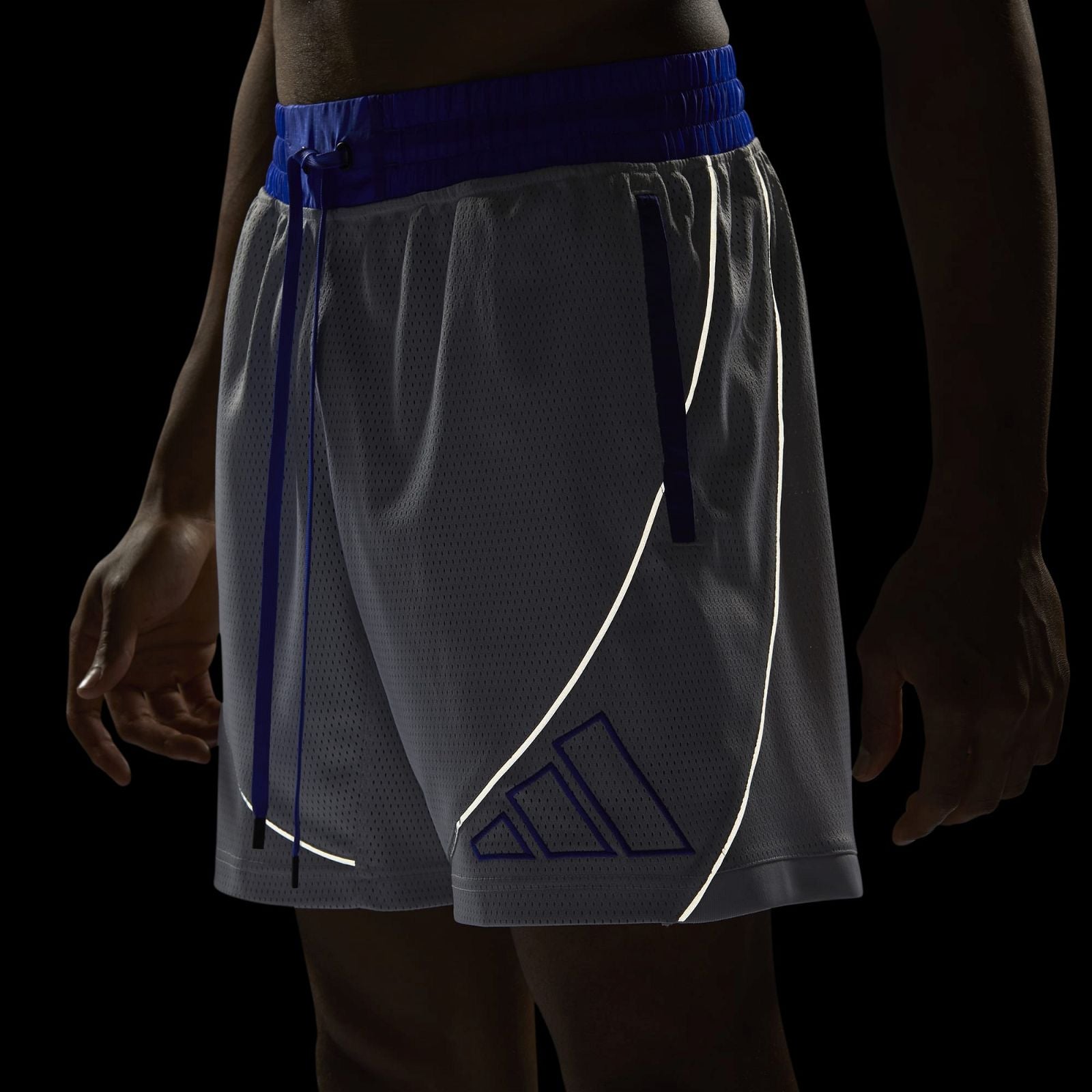 adidas x Daniel Patrick Basketball Hoops Mesh Shorts - Light Solid Grey - ViaductClothing - -