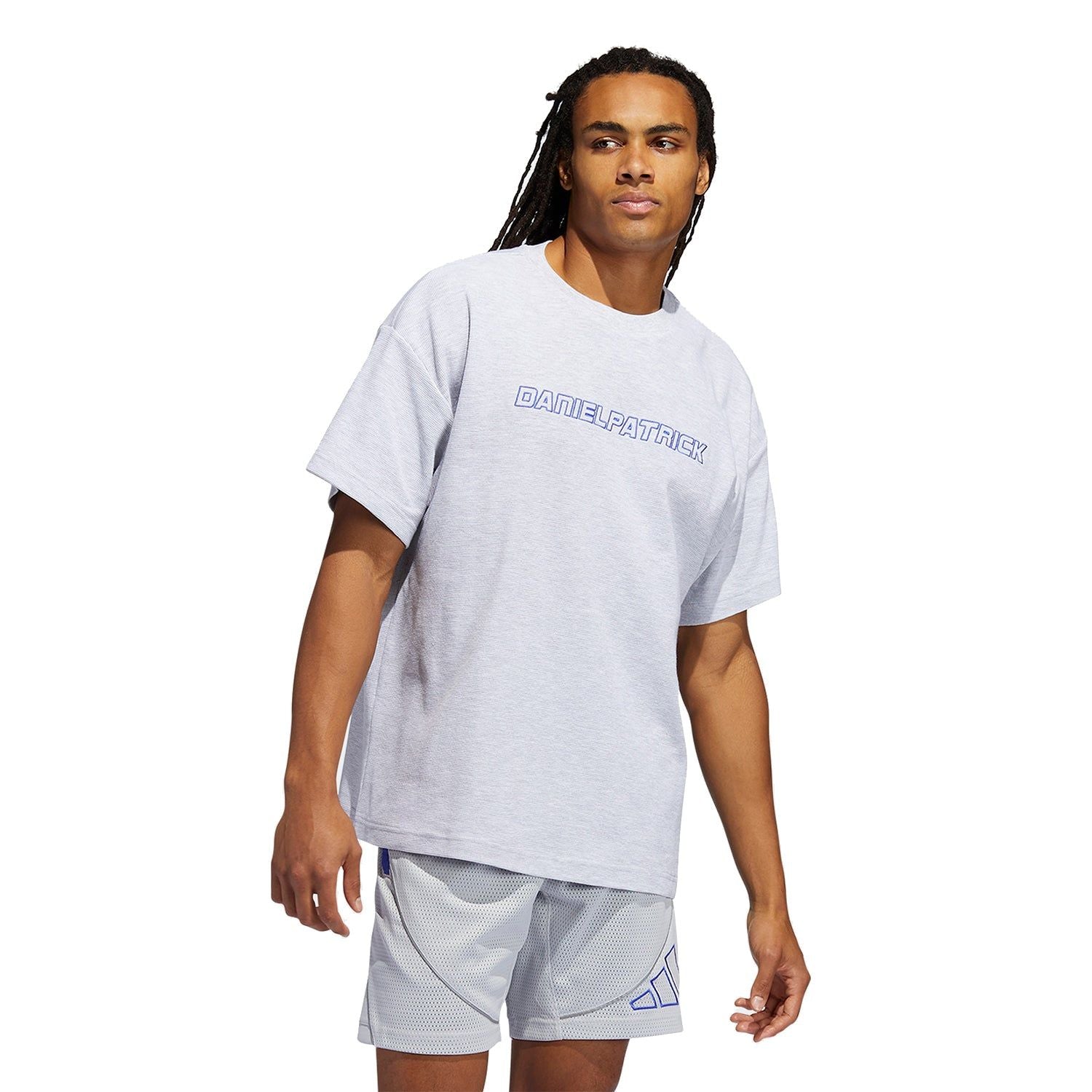 adidas x Daniel Patrick Hoops Thermal Tee - Grey - ViaductClothing - -