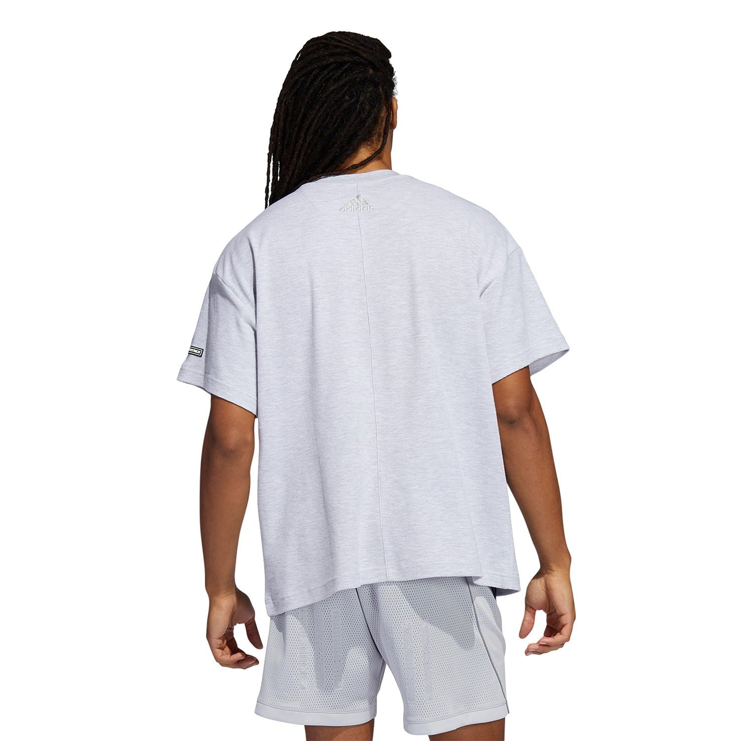 adidas x Daniel Patrick Hoops Thermal Tee - Grey - ViaductClothing - -