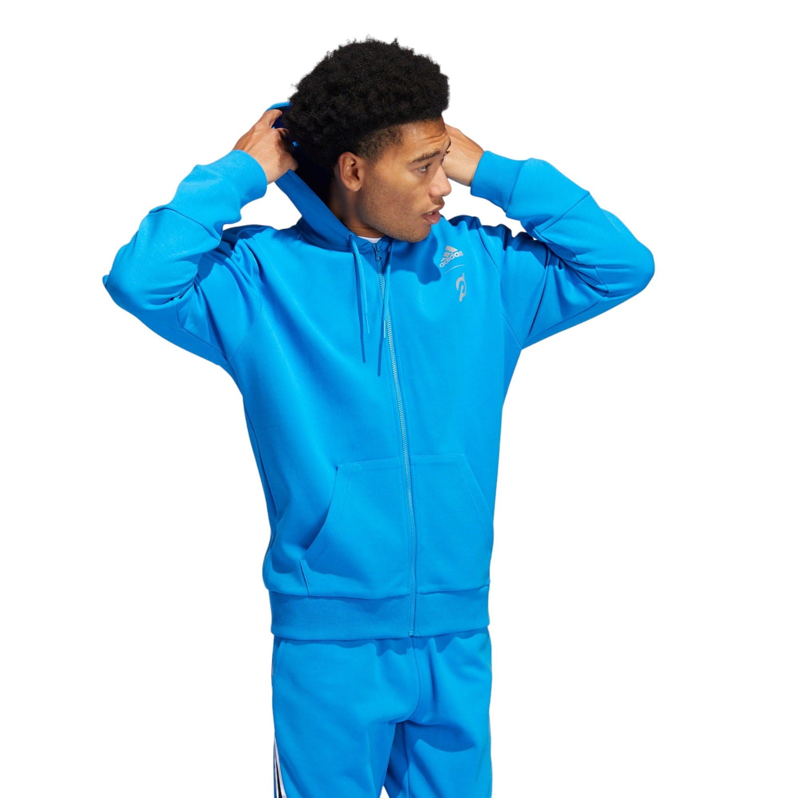adidas x Peloton Full Zip Hoodie Jacket - Blue - ViaductClothing - -