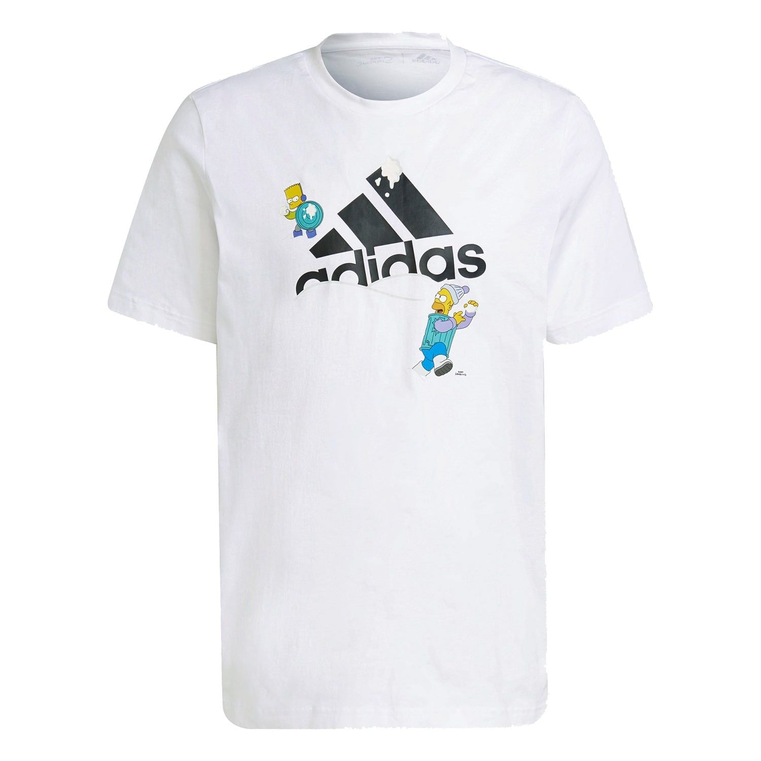 adidas x The Simpsons Snowball Fight Graphic Tee - White - ViaductClothing - -