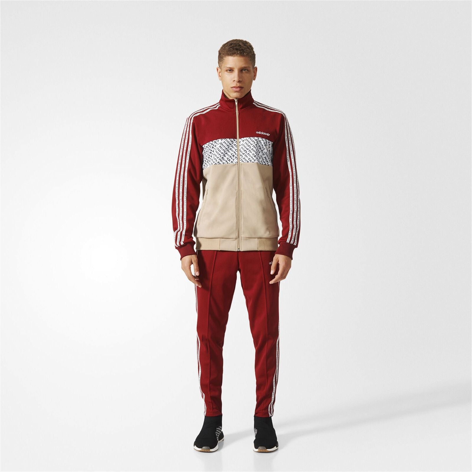 adidas x United Arrows & Sons Tracksuit - Burgundy - ViaductClothing - -