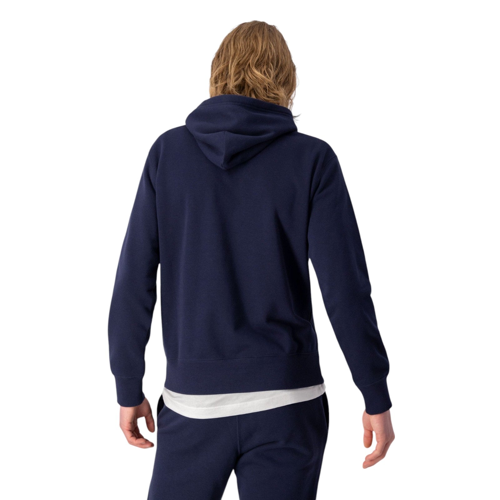 Champion Script Logo Fleece Hoodie - Navy