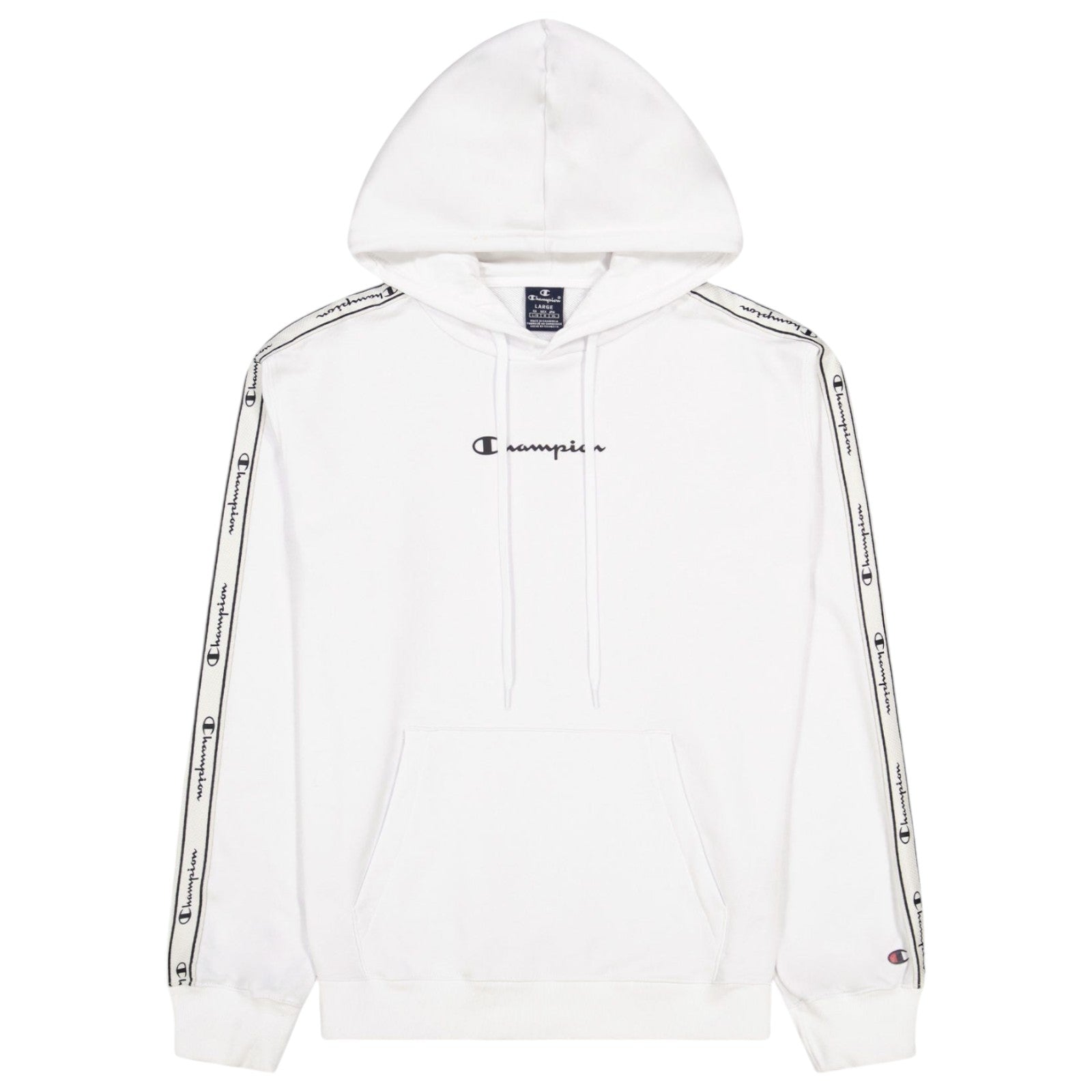 Champion Tapered Logo Hoodie - White