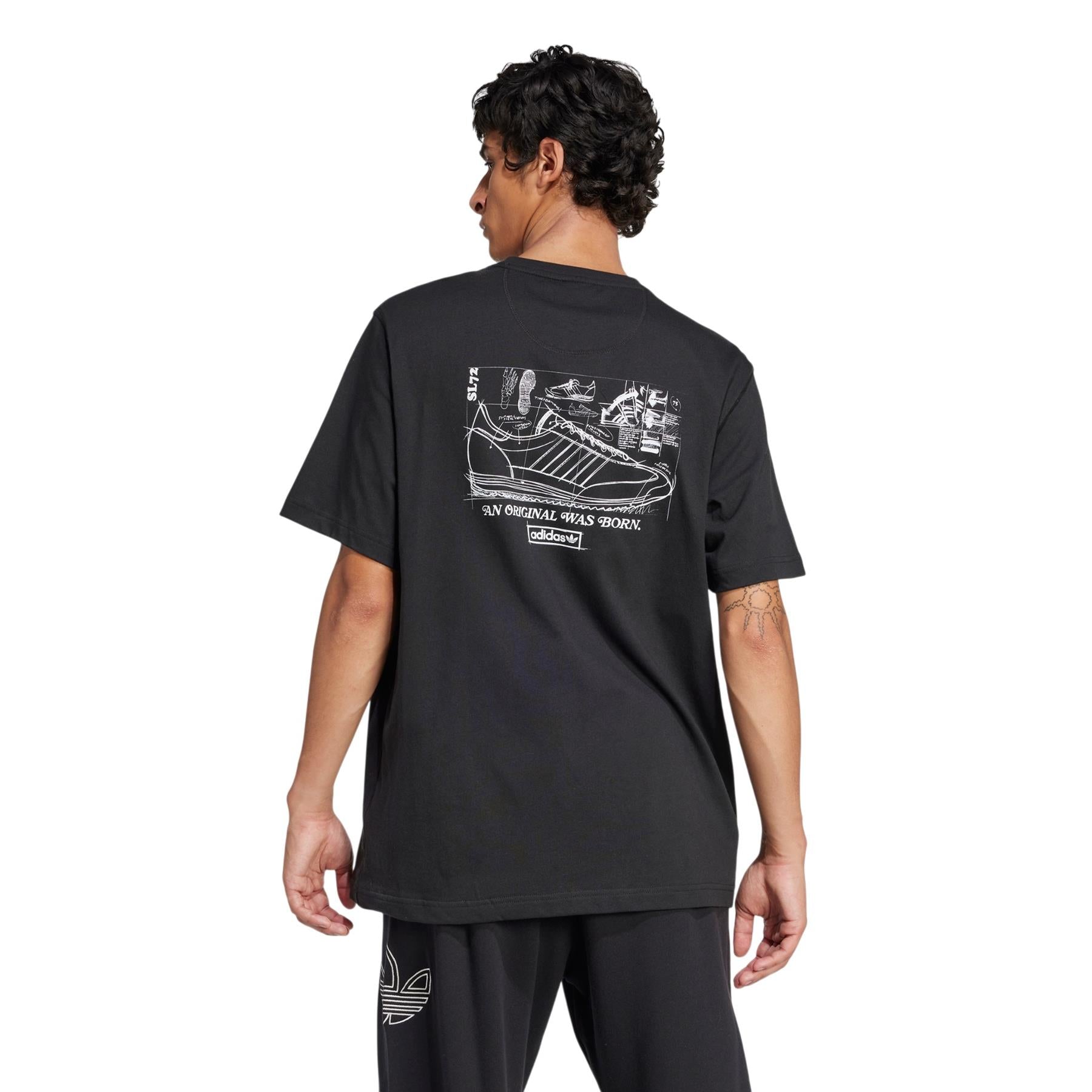 adidas Originals 75th Anniversary SL 72 T-Shirt - Black