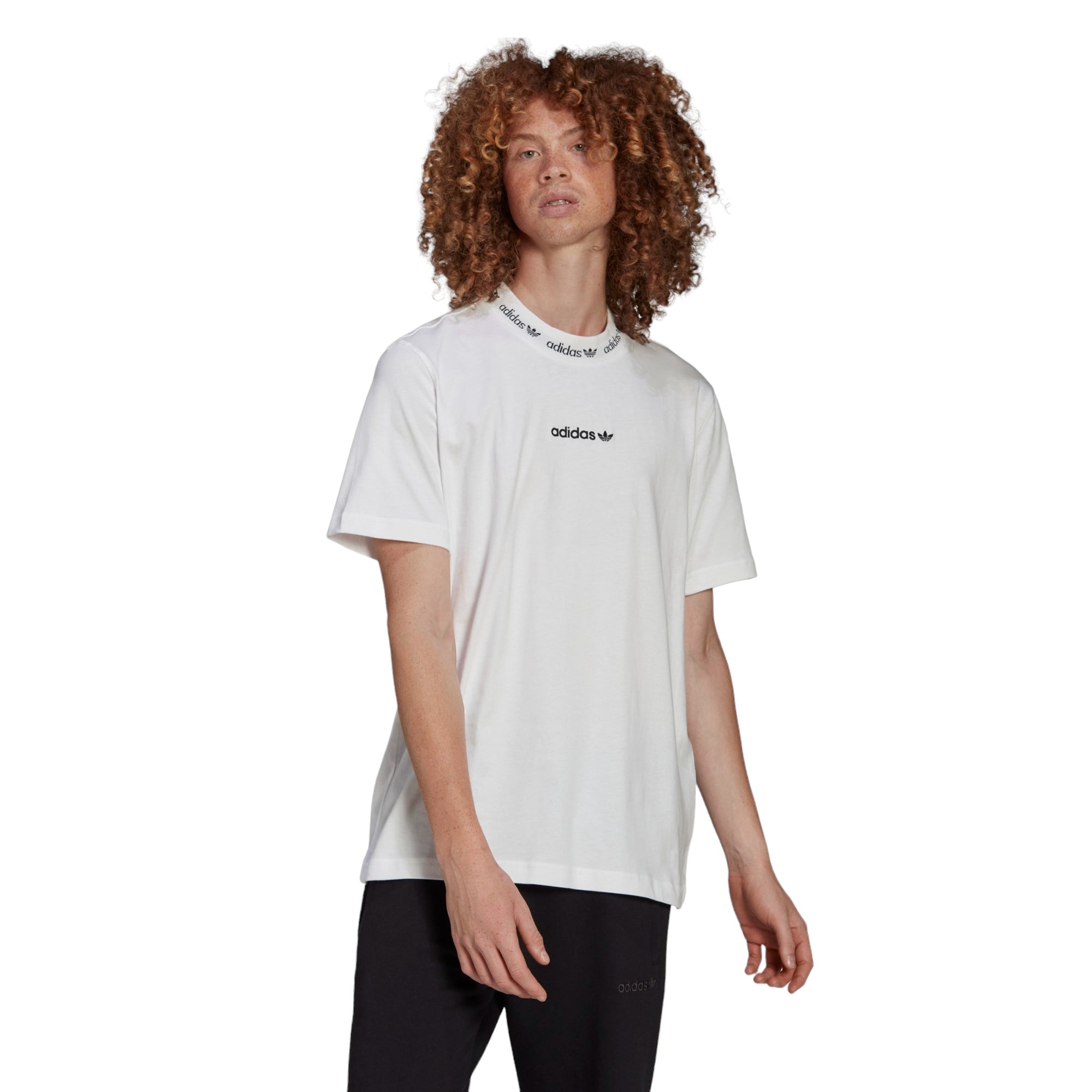 adidas Originals Trefoil Linear Tee - White