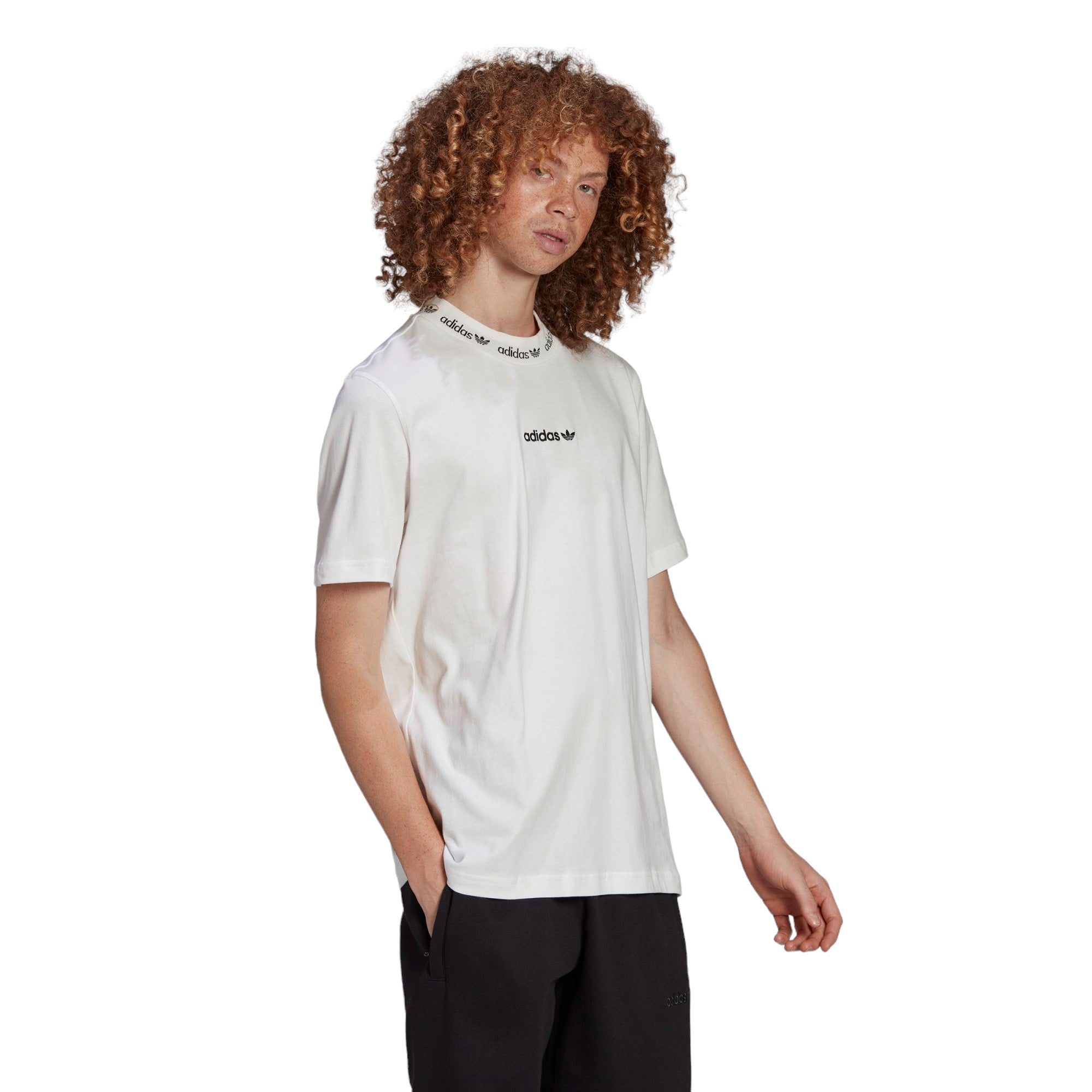 adidas Originals Trefoil Linear Tee - White