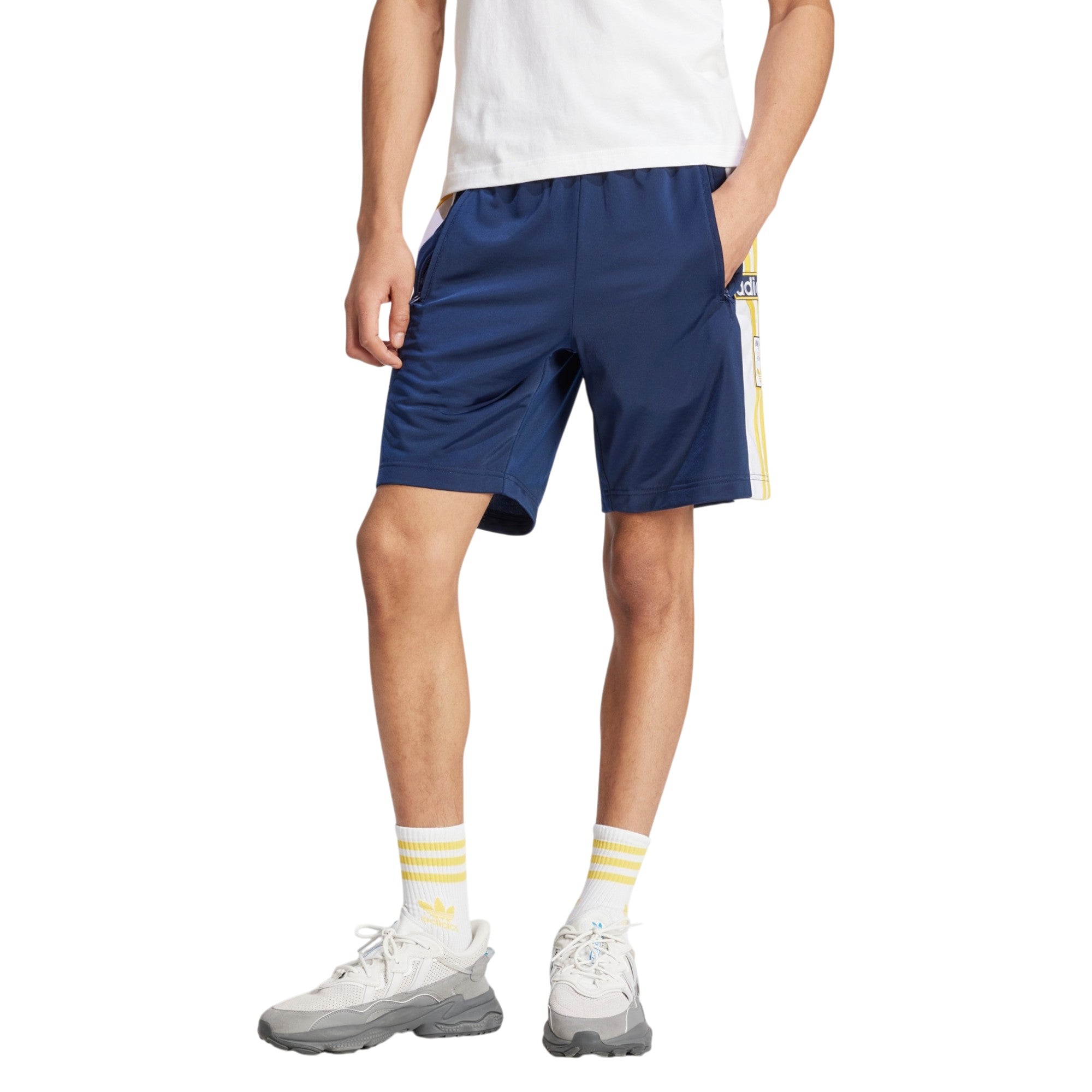 adidas Originals Men's Adicolor Adibreak Shorts - Night Indigo / White / Bold Gold