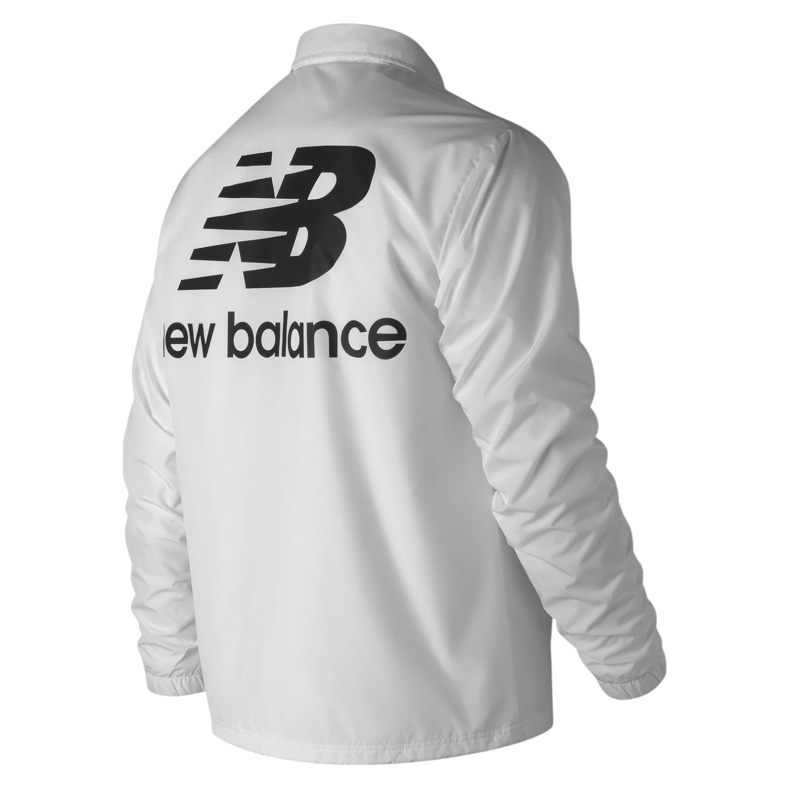 New Balance Stacked Coach Jacket - White
