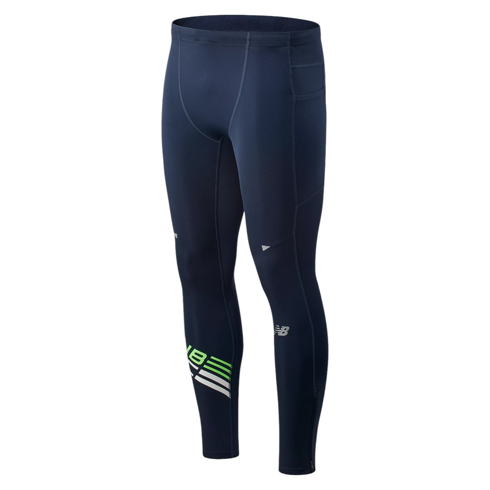 New Balance Printed Impact Run Tights - Navy