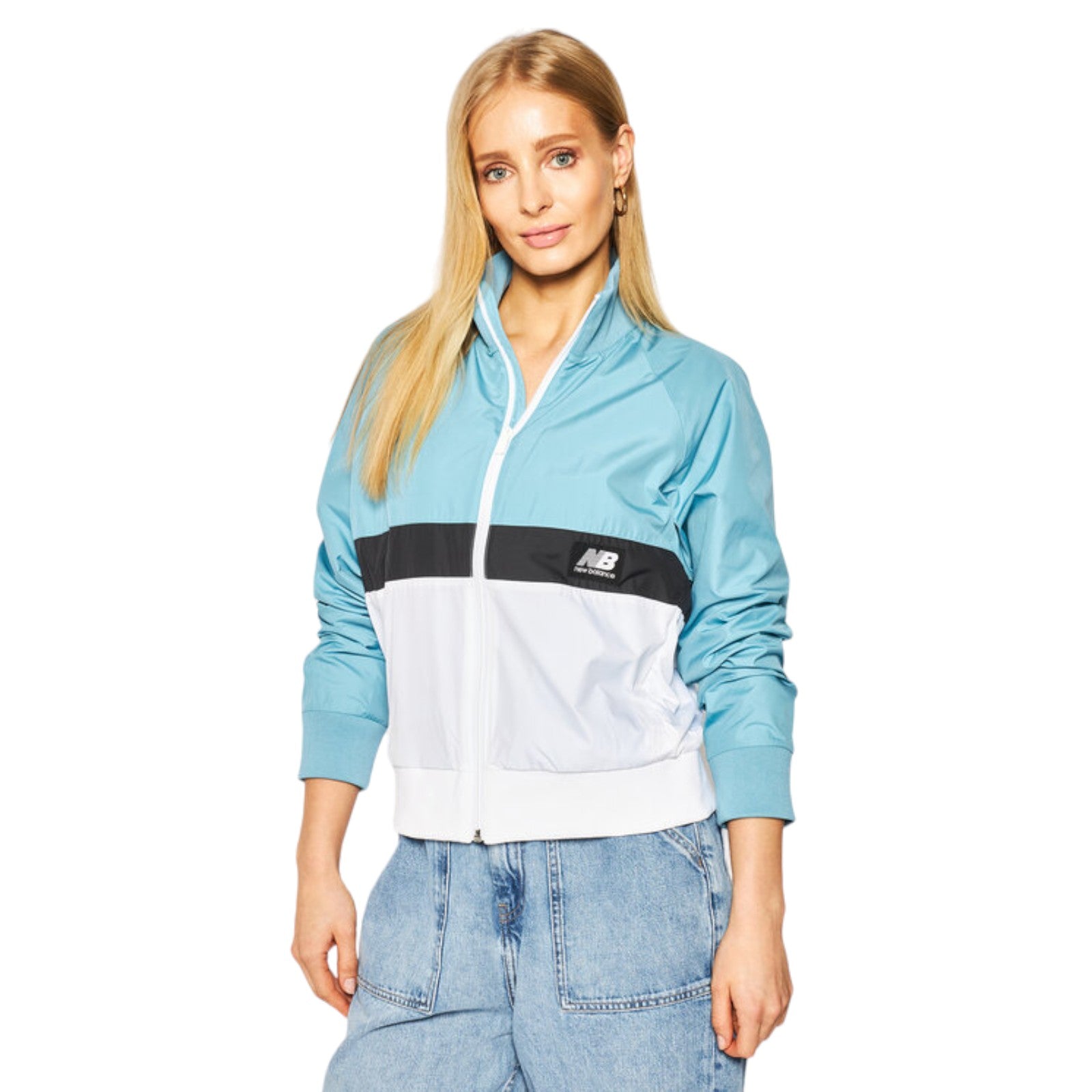 New Balance Women's Athletics Archive Run Wind Jacket - Wax Blue