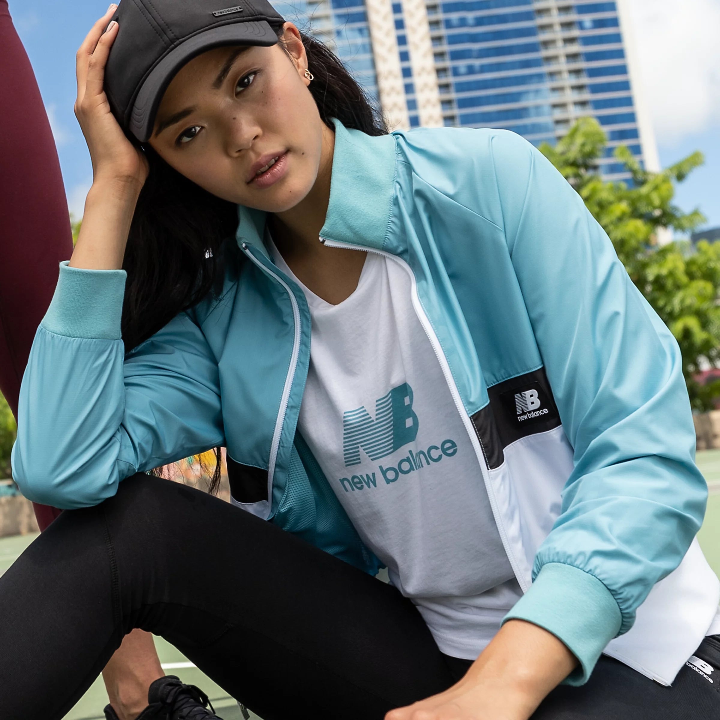 New Balance Women's Athletics Archive Run Wind Jacket - Wax Blue
