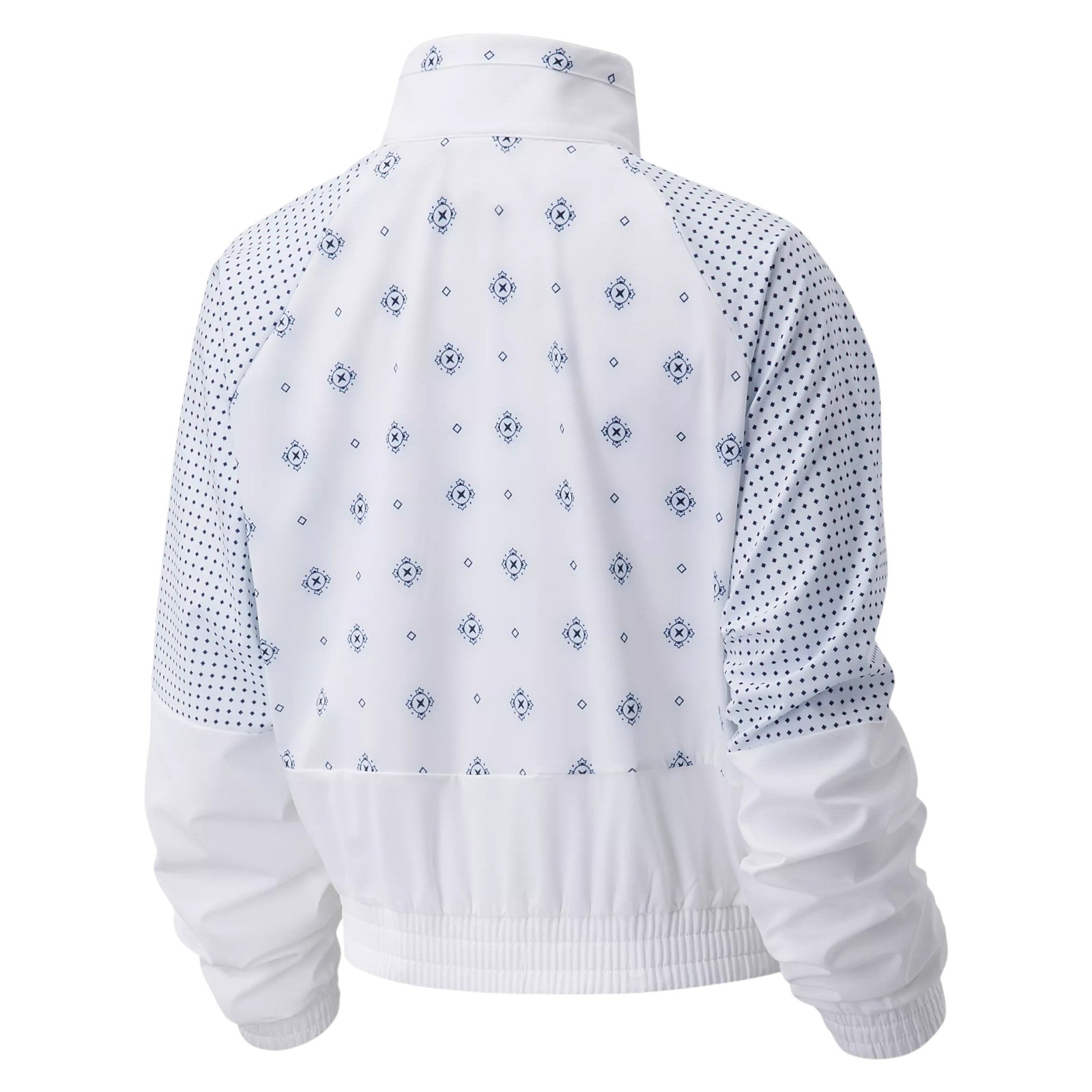 New Balance Womens Achiever Bandana Printed Jacket - White