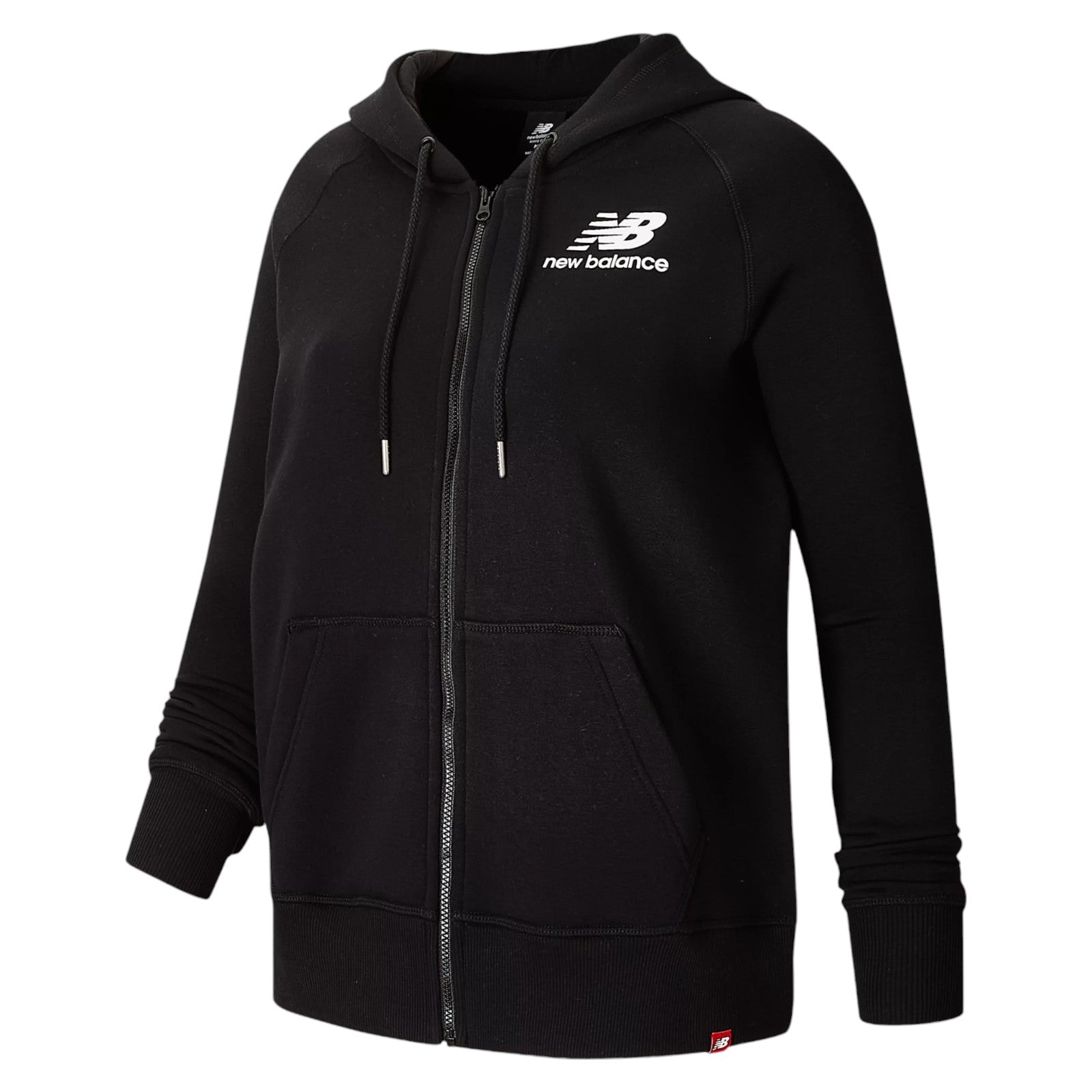 New Balance Womens Essentials Full Zip Hoodie - Black