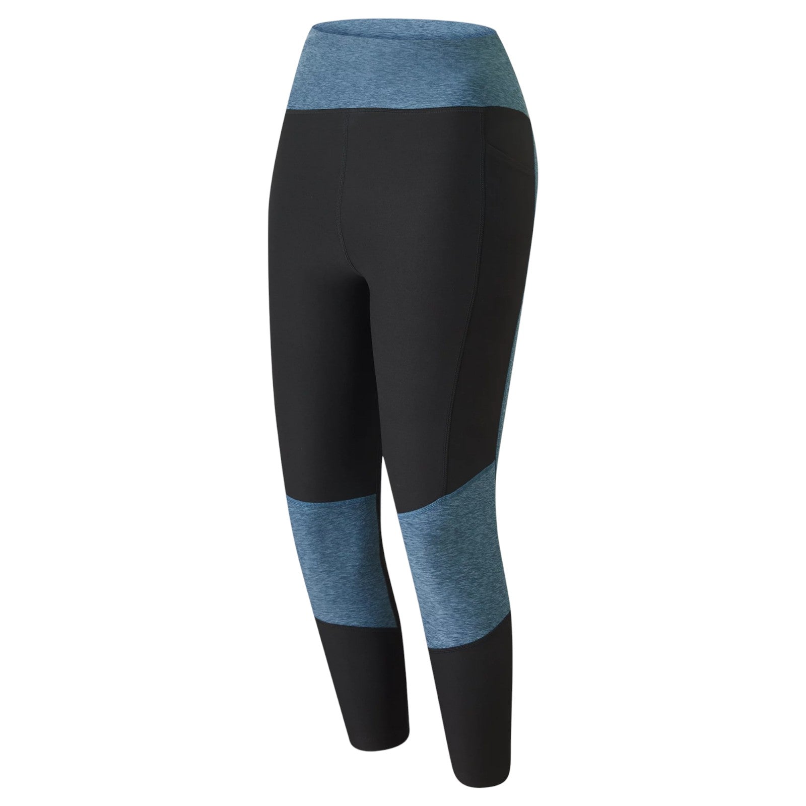 New Balance Womens Sport Space Dye Fun Crop Tights Capri Black