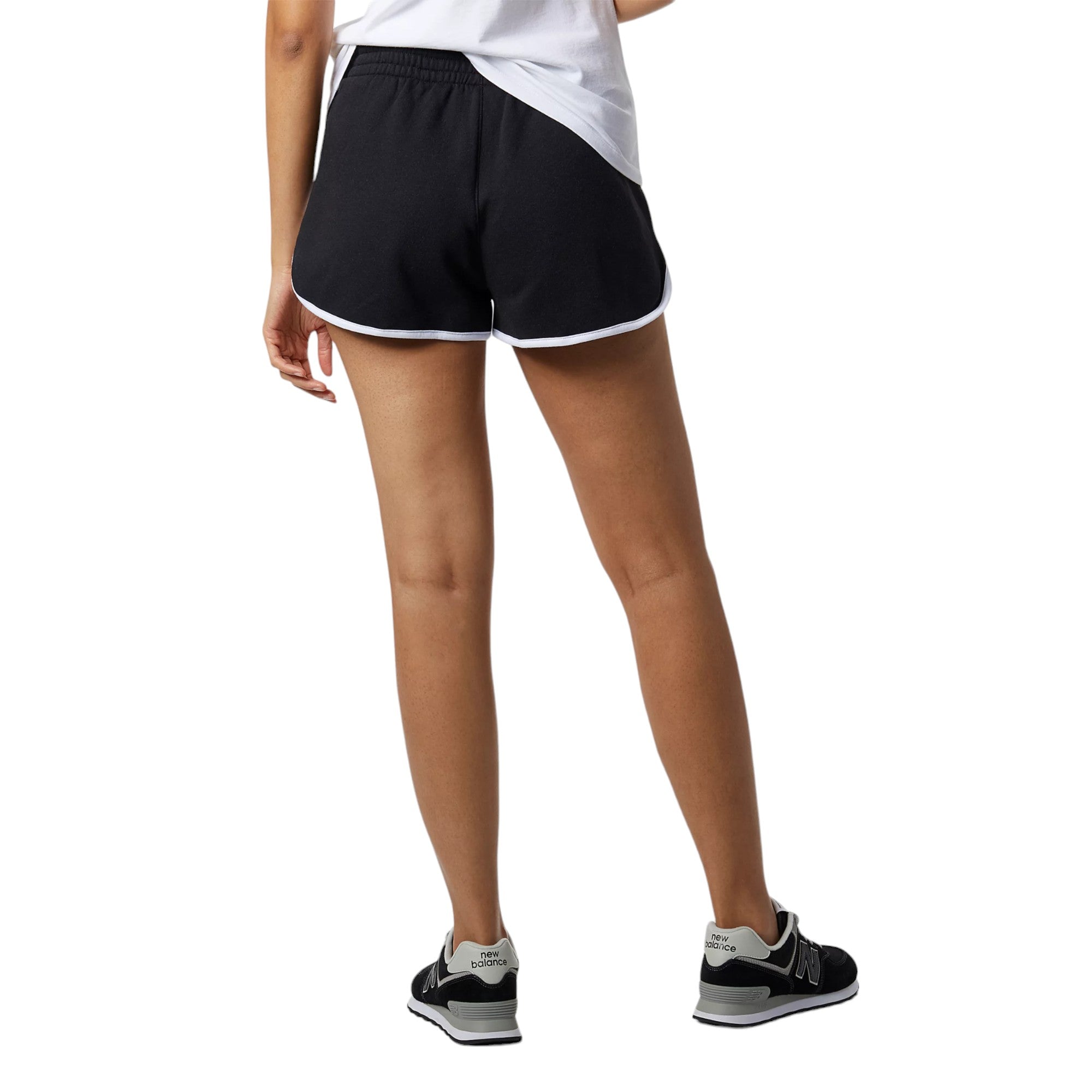 New Balance Womens Fleece Shorts - Black
