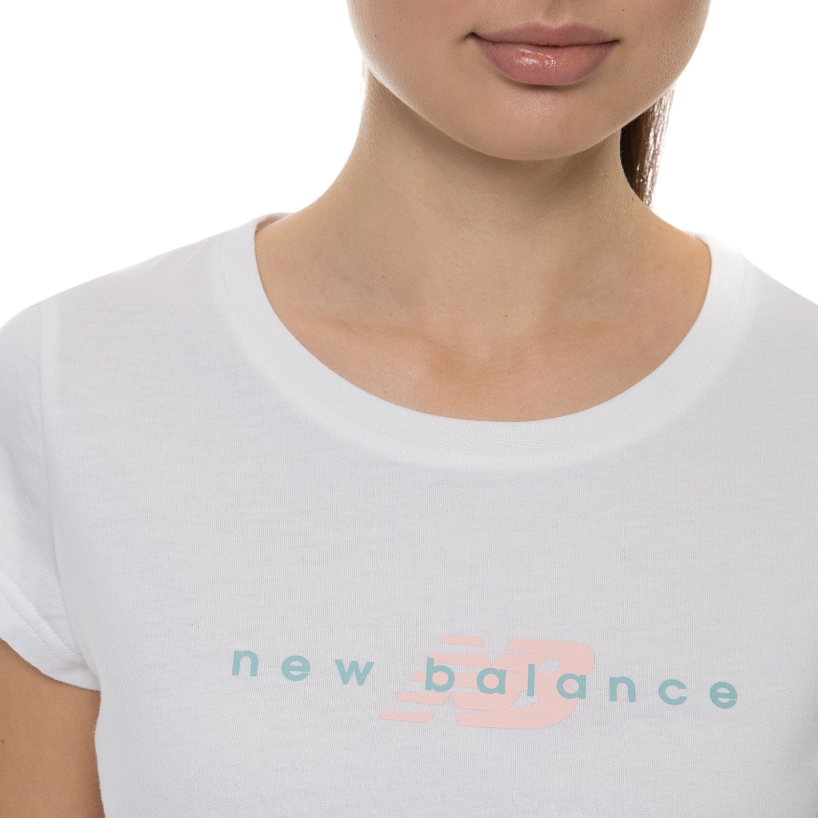 New Balance Womens NB Athletics Prep Graphic T-Shirt - White