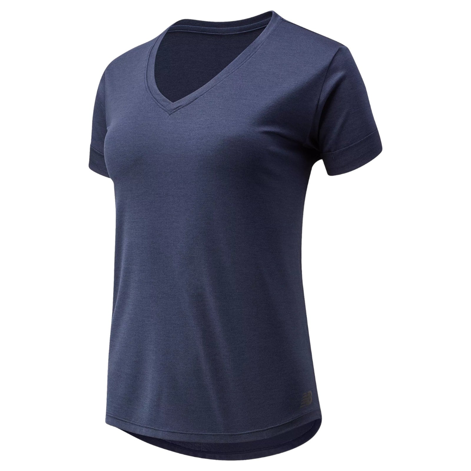 New Balance Womens Sport Heathered Tee - Navy
