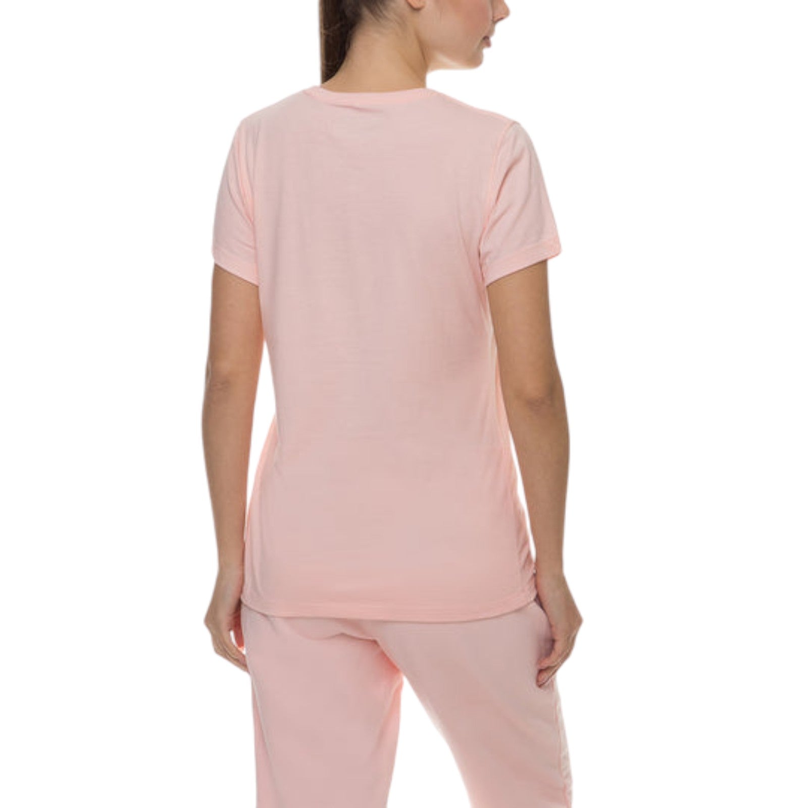 New Balance Womens Casual Sports Short Sleeve Tee - Pink