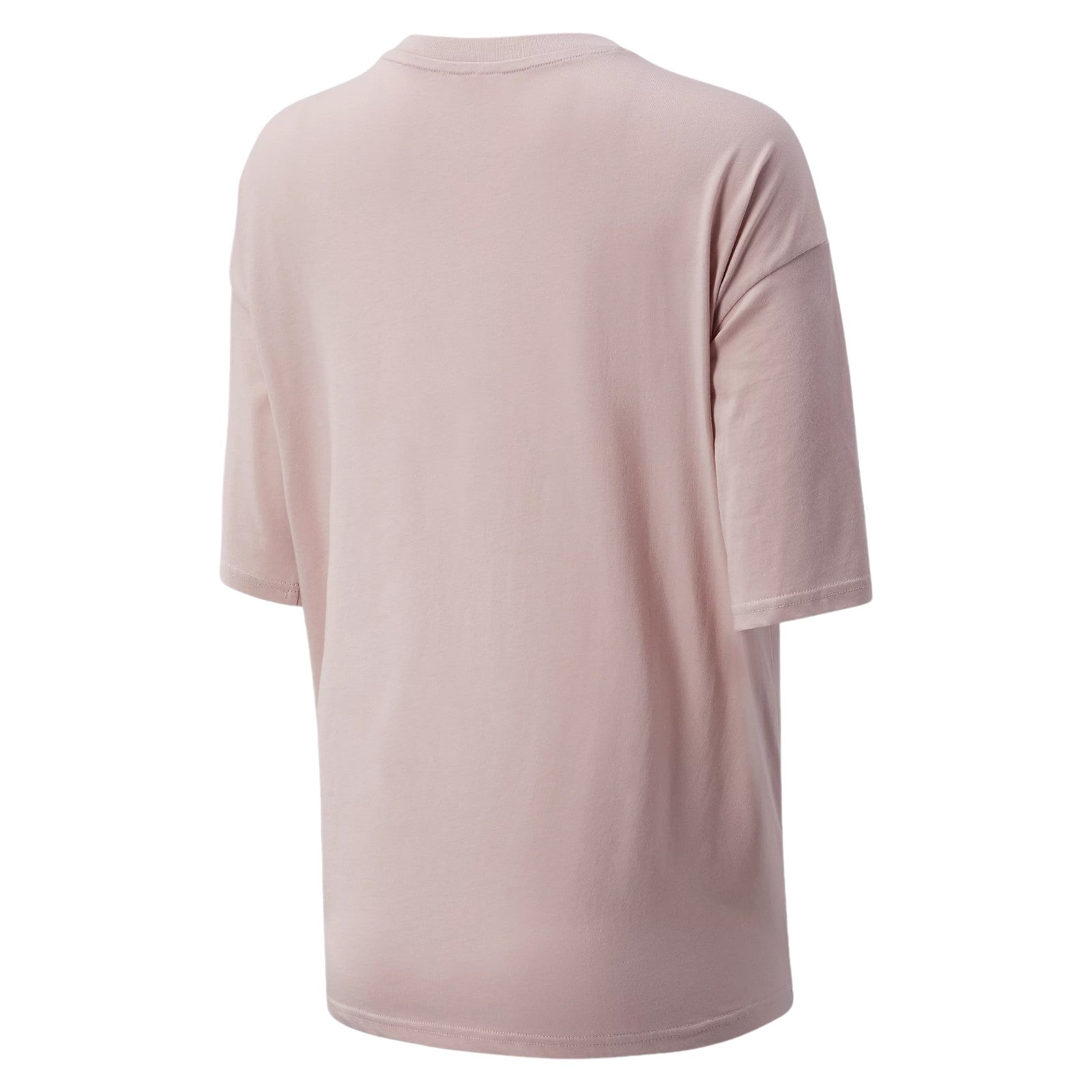 New Balance Womens Essential Stacked Logo T-Shirt - Pink